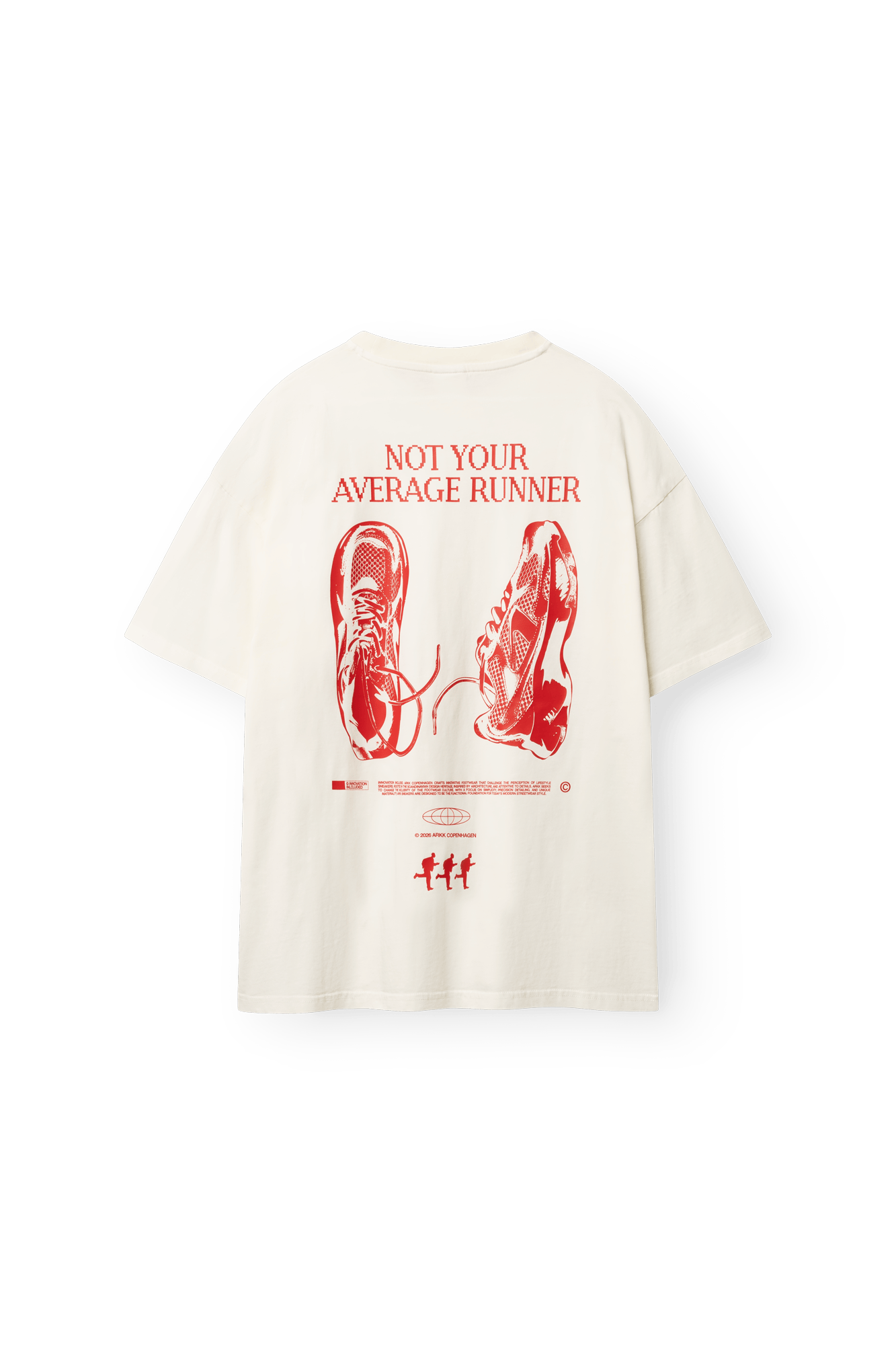 ARKK Apparel ARKK Boxy Tee 5.0 | Antique White Red T-Shirt