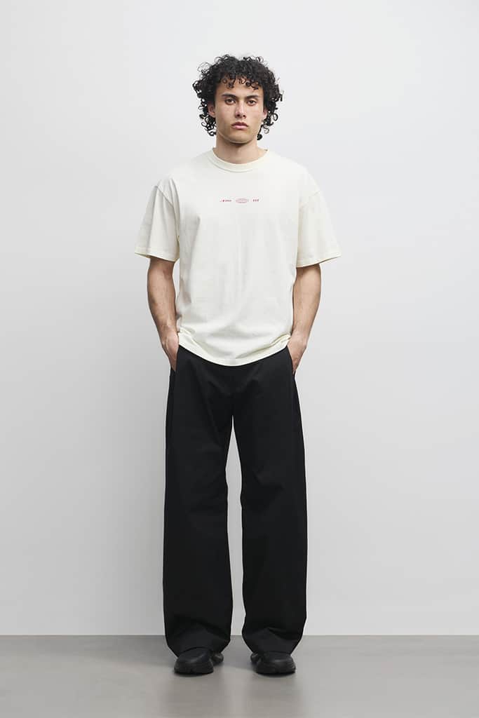 ARKK Apparel ARKK Boxy Tee 5.0 | Antique White Red T-Shirt