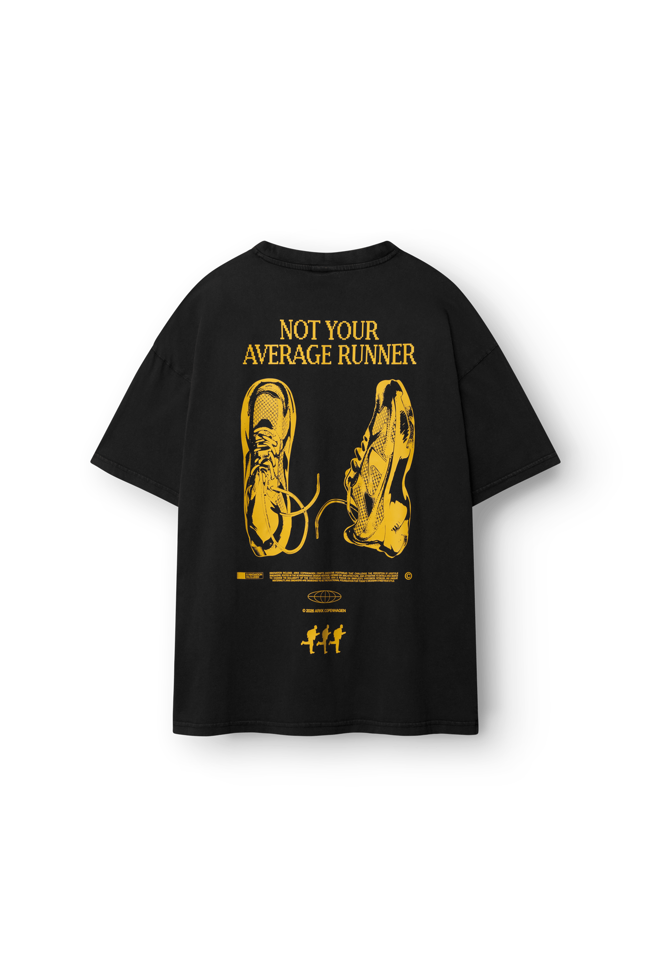 ARKK Apparel ARKK Boxy Tee 5.0 | Black Yellow T-Shirt