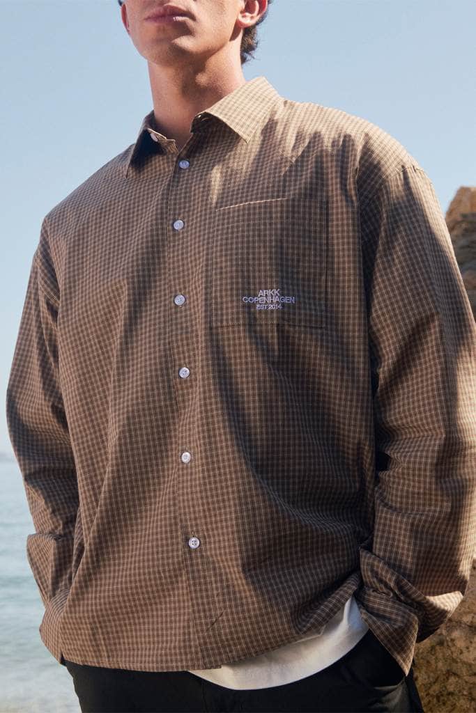 ARKK Apparel ARKK Checkered Shirt | Cocoa Shirt
