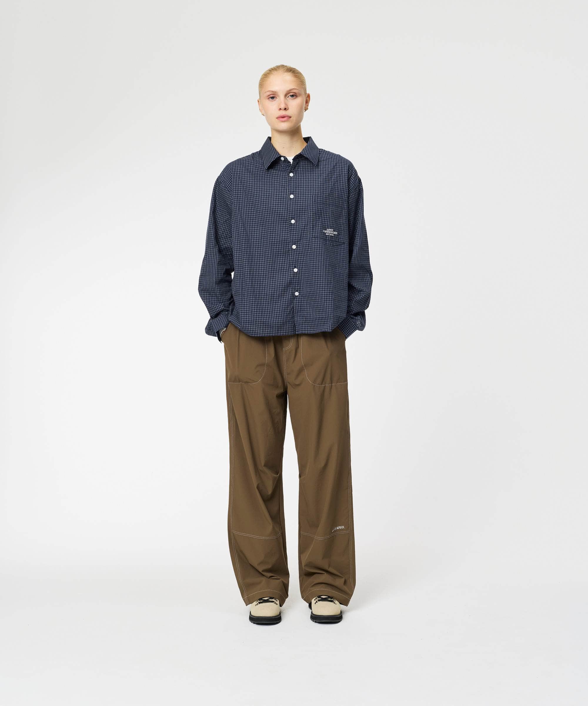 ARKK Apparel ARKK Checkered Shirt | Navy Shirt