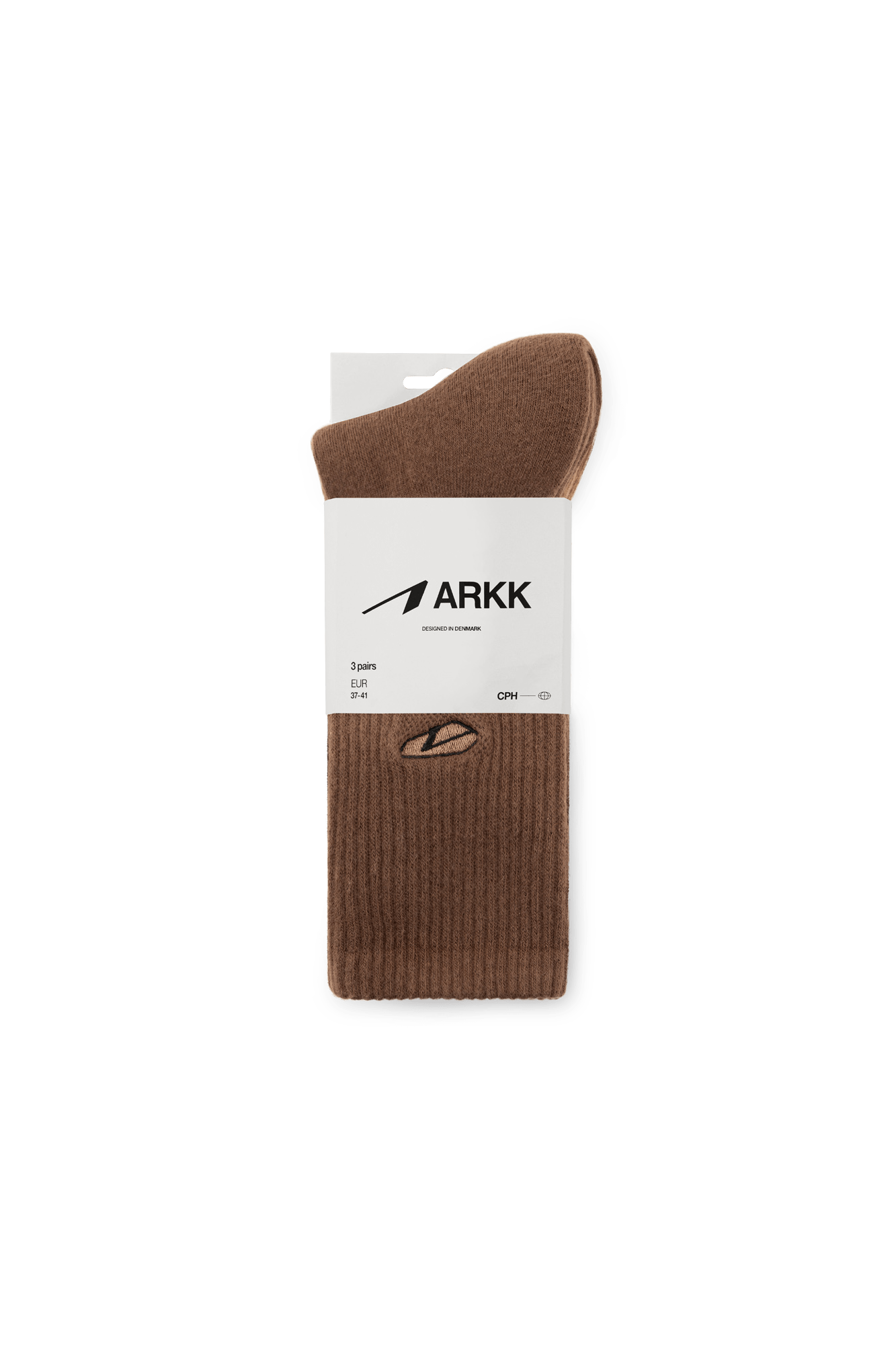 ARKK Accessories ARKK Cushioned Socks 3-pack | Mocha Socks