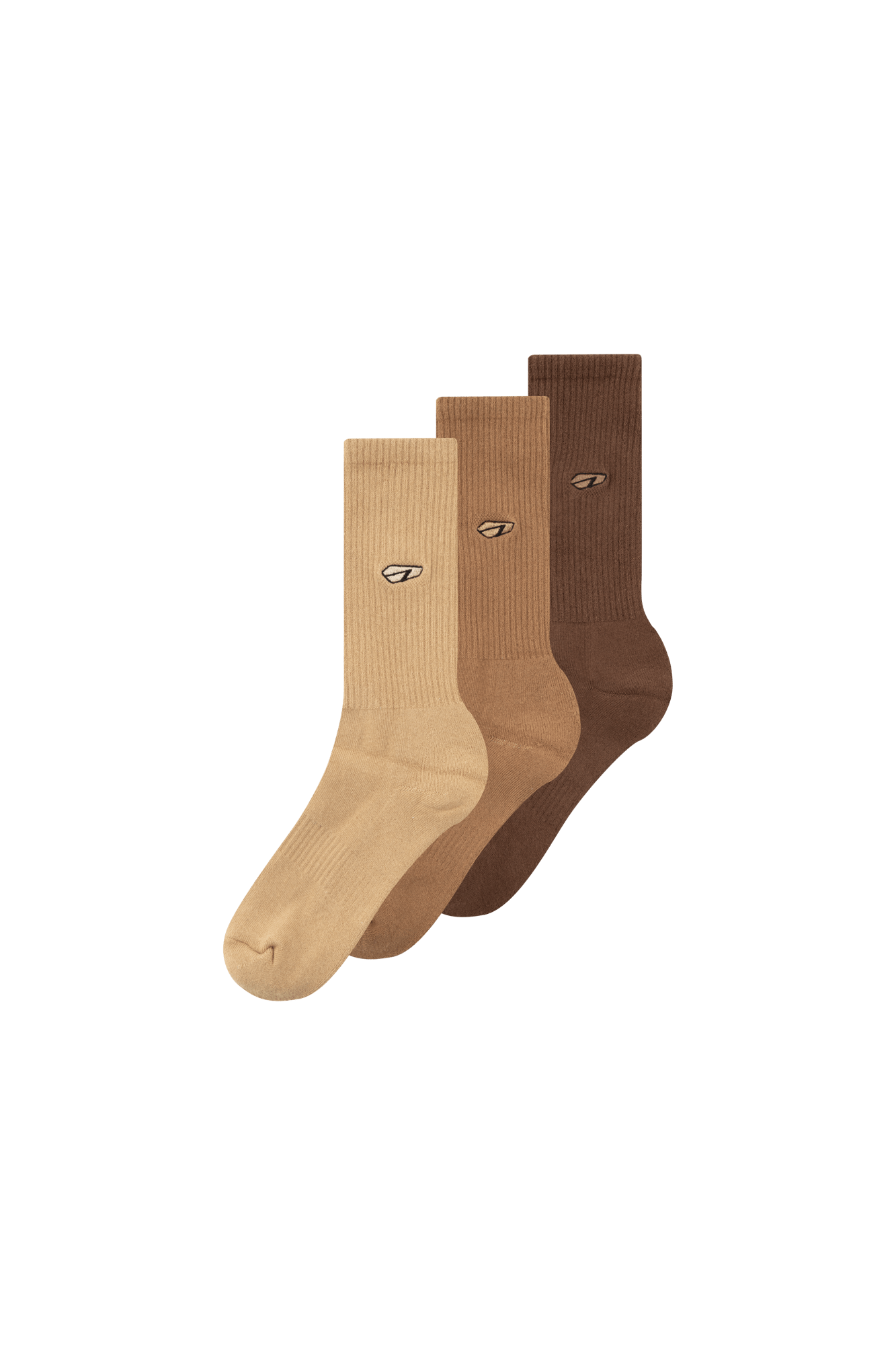 ARKK Accessories ARKK Cushioned Socks 3-pack | Mocha Socks