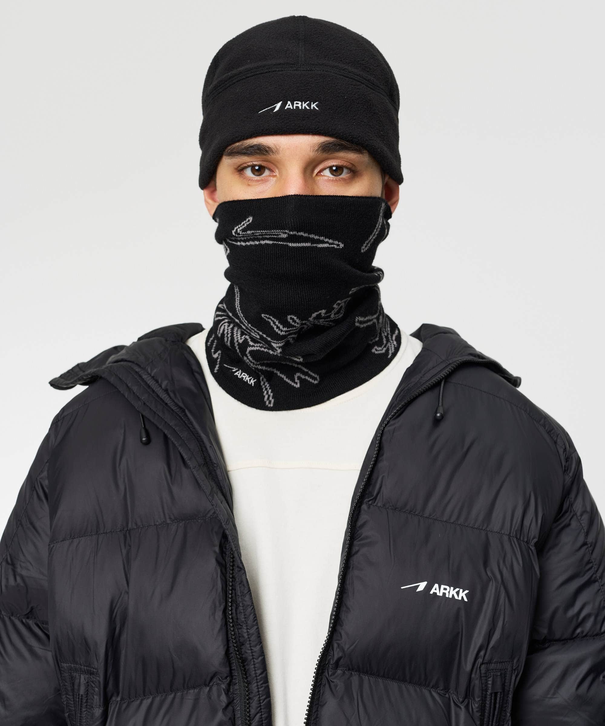 ARKK Accessories ARKK Liquid Neck Tube | Black Grey Scarf