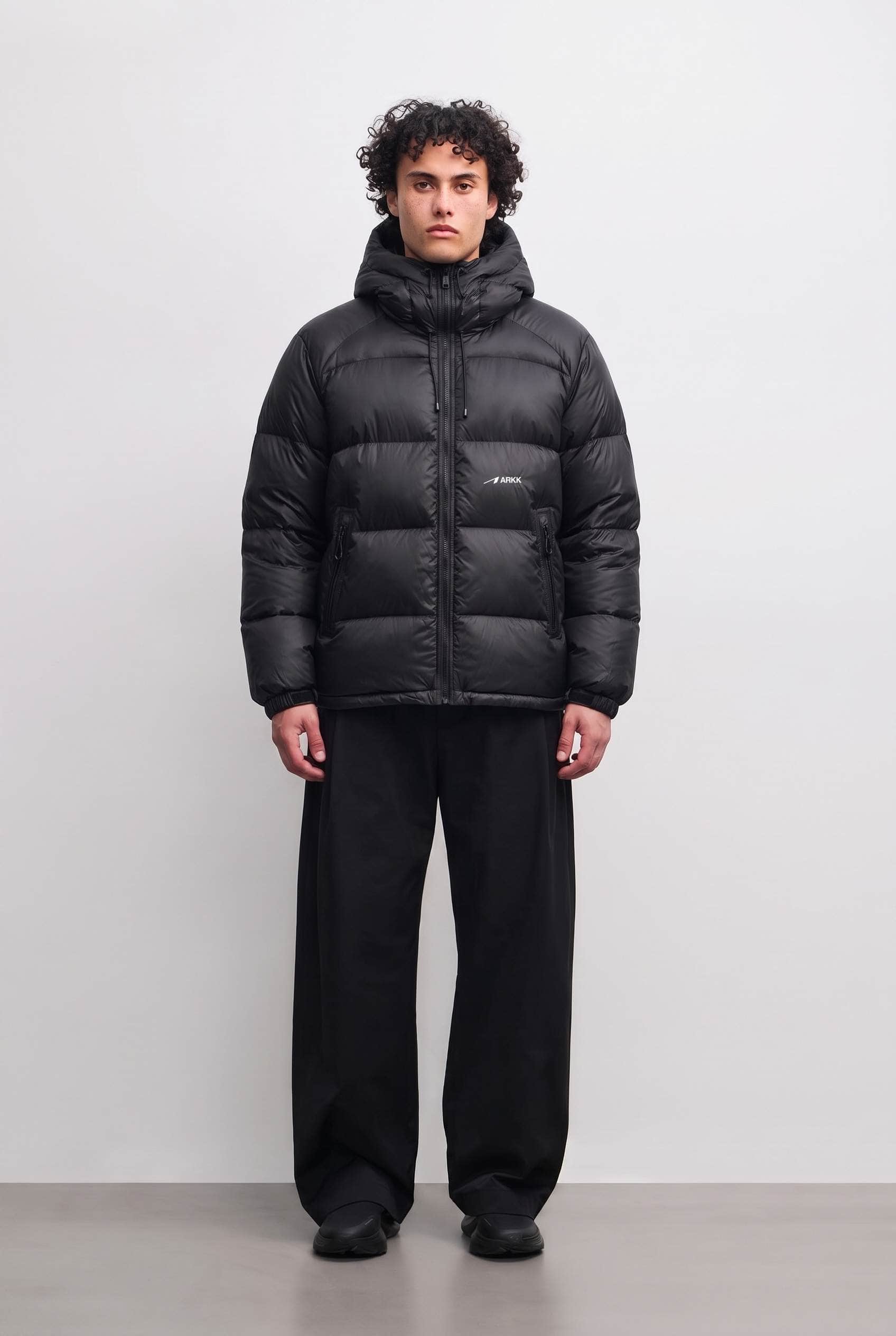 ARKK Apparel ARKK Logo Puffer | Faded Black Jacket