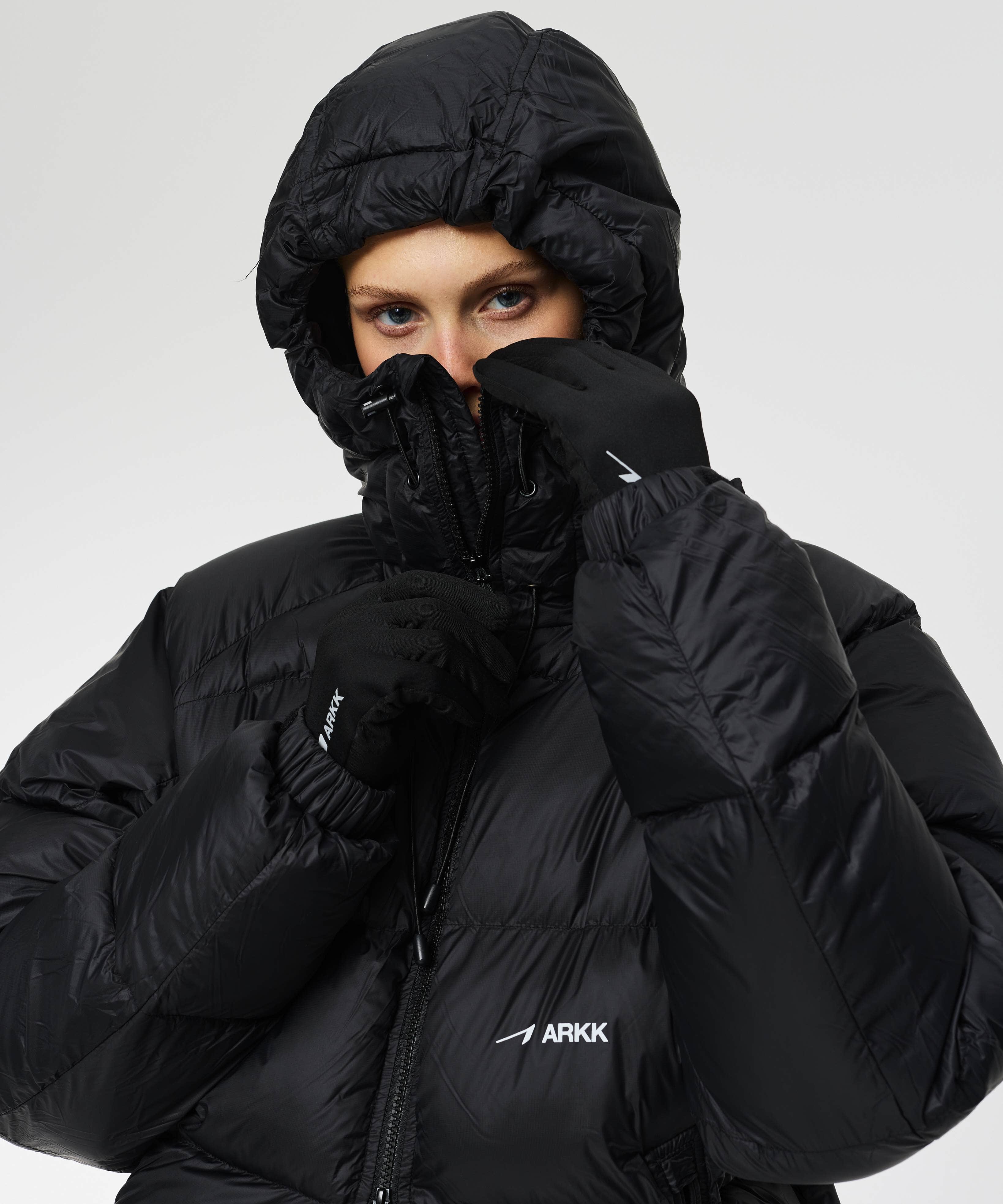 ARKK Apparel ARKK Logo Puffer | Faded Black Jacket