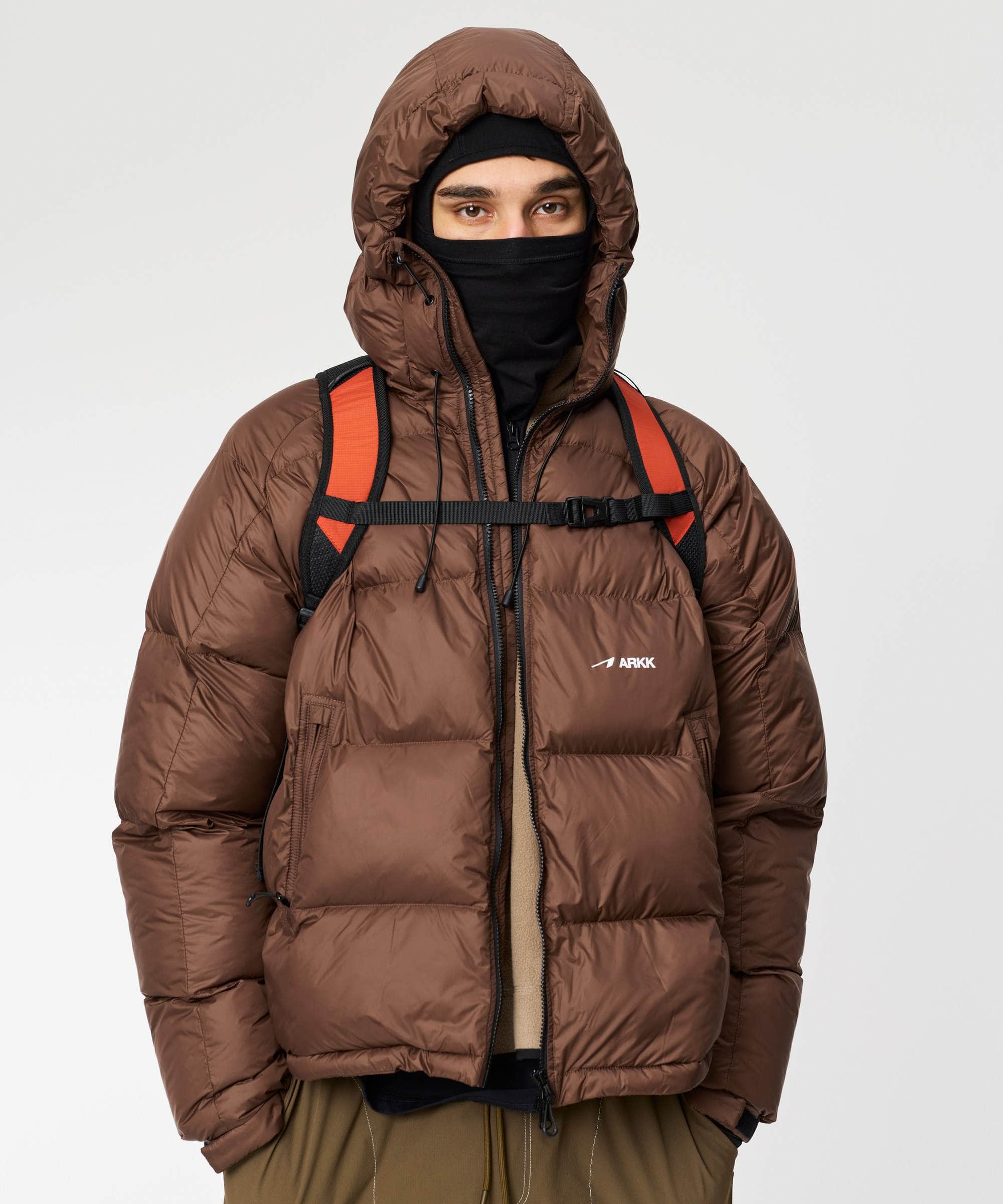 ARKK Apparel ARKK Logo Puffer Jacket | Brown Jacket