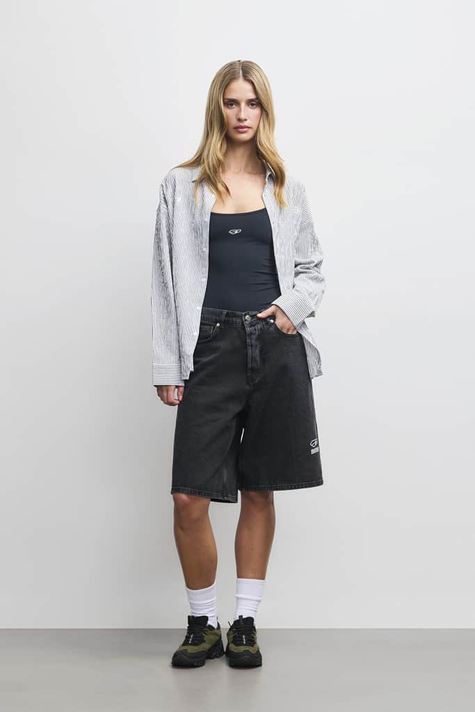 ARKK Apparel ARKK Logo Seersucker Shirt | Grey Shirt