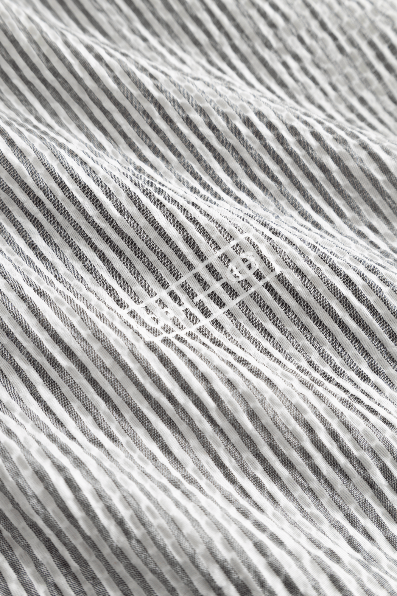 ARKK Apparel ARKK Logo Seersucker Shirt | Grey Shirt