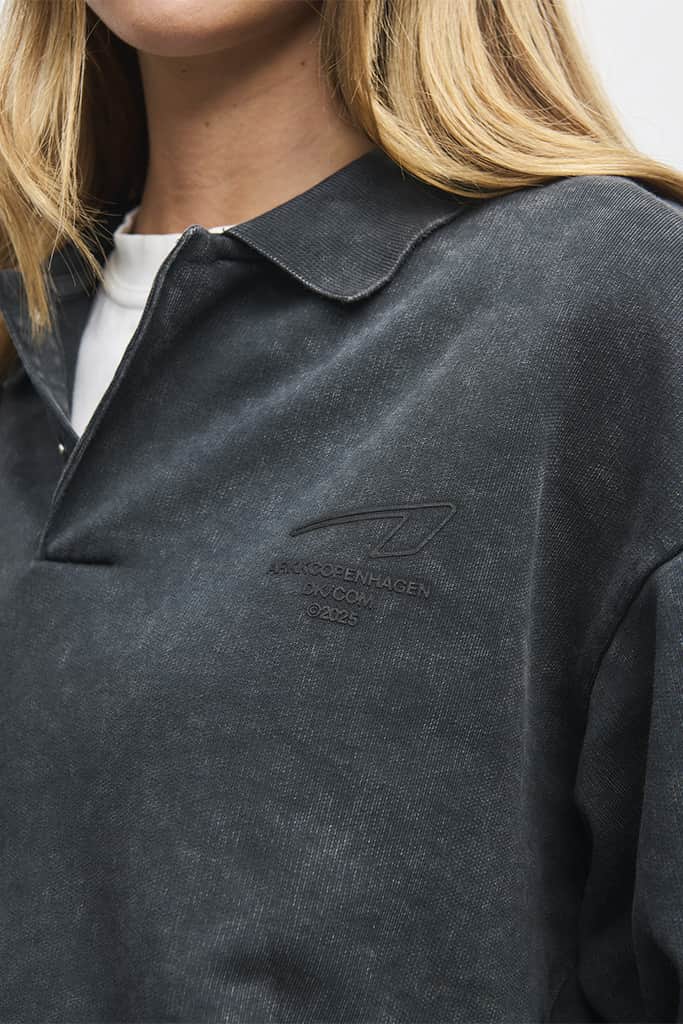 ARKK Apparel ARKK Long Sleeve Polo 1.0 | Black Sweatshirt