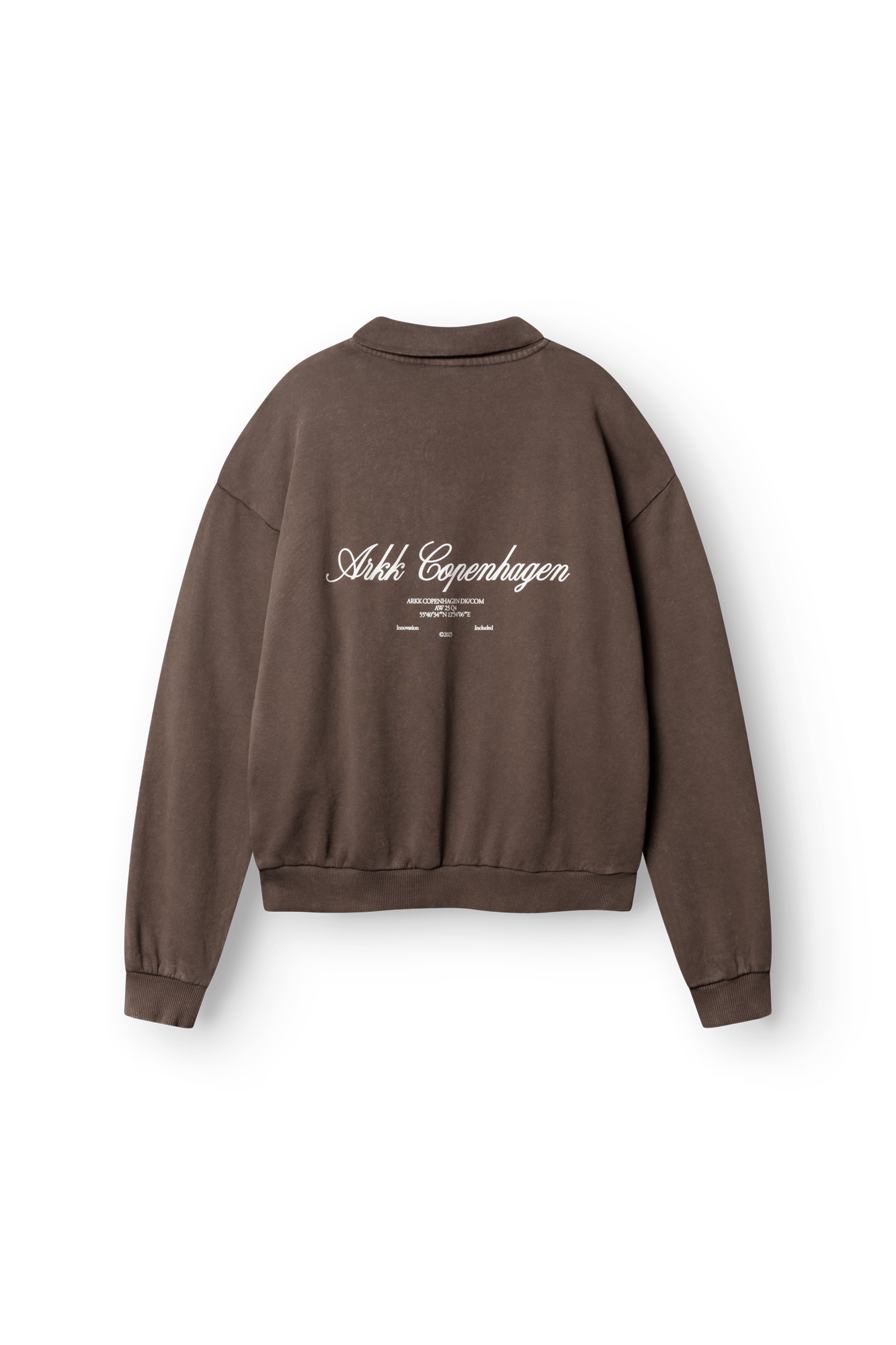 ARKK Apparel ARKK Long Sleeve Polo 2.0 | Faded Brown Sweatshirt