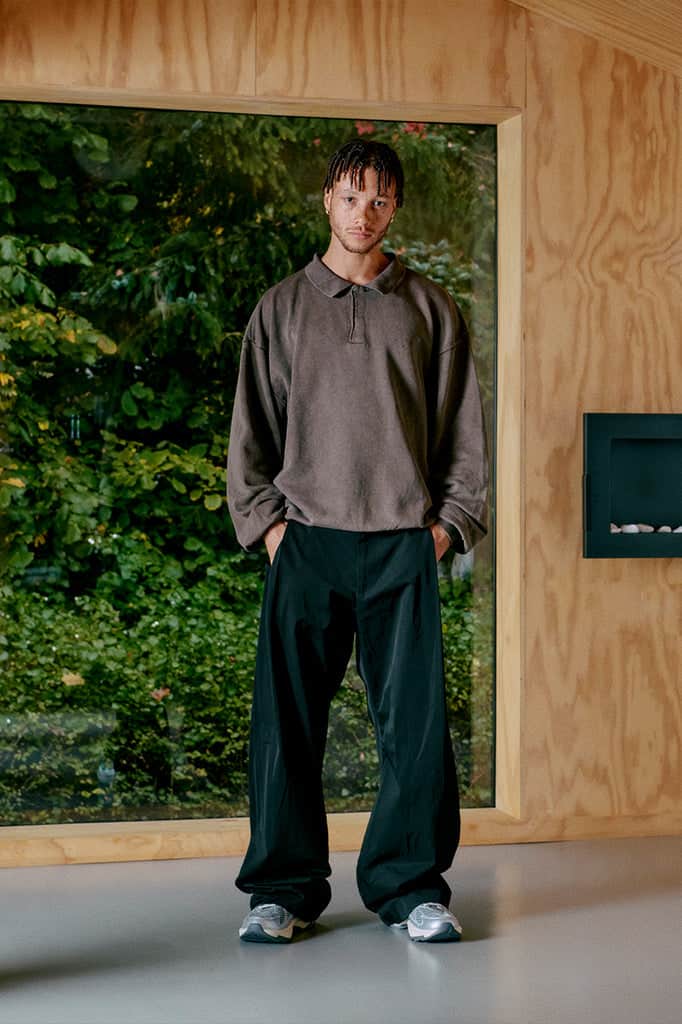 ARKK Apparel ARKK Long Sleeve Polo 2.0 | Faded Brown Sweatshirt