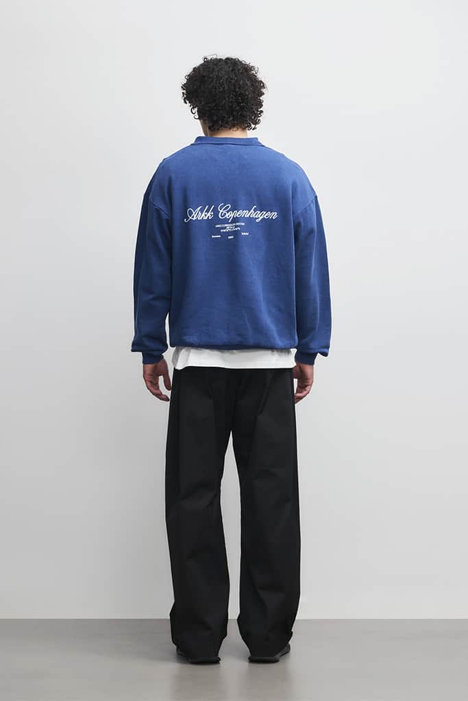 ARKK Apparel ARKK Long Sleeve Polo 2.0 | Vintage Blue Sweatshirt