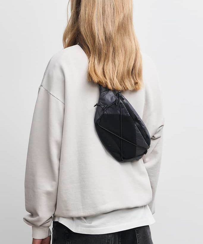ARKK Accessories ARKK Nylon Bumbag | Black Grey Bumbag