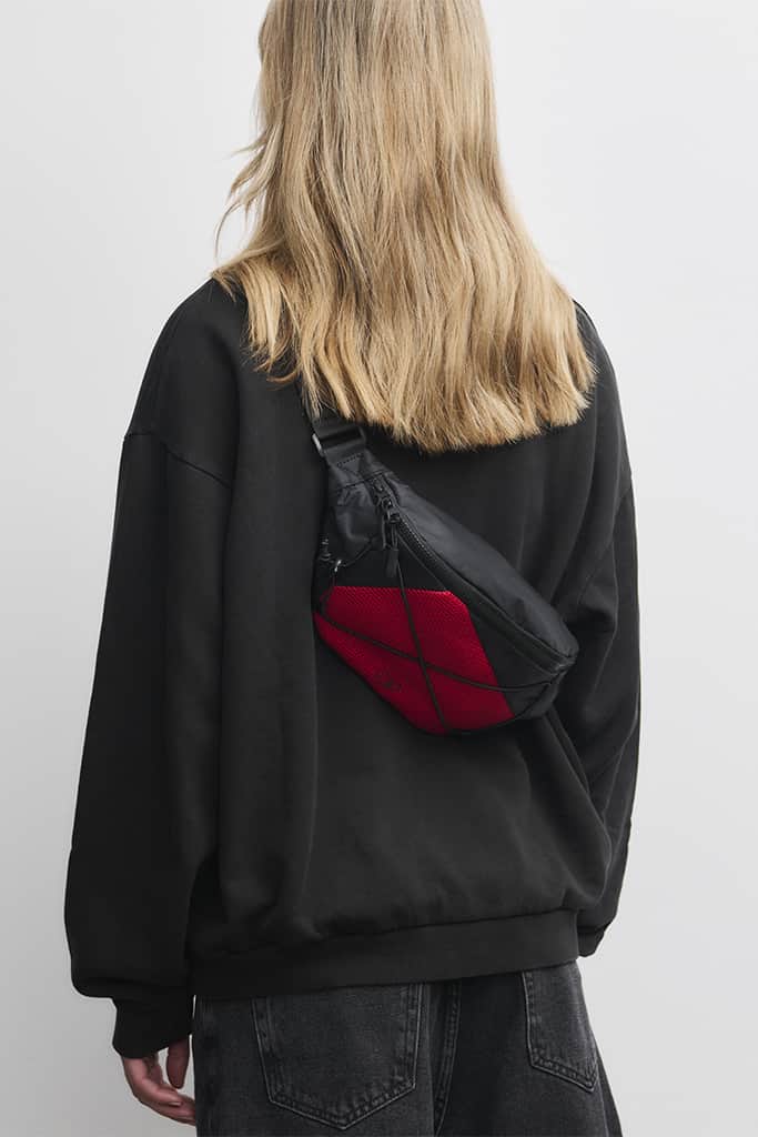 ARKK Accessories ARKK Nylon Bumbag | Black Red Bumbag