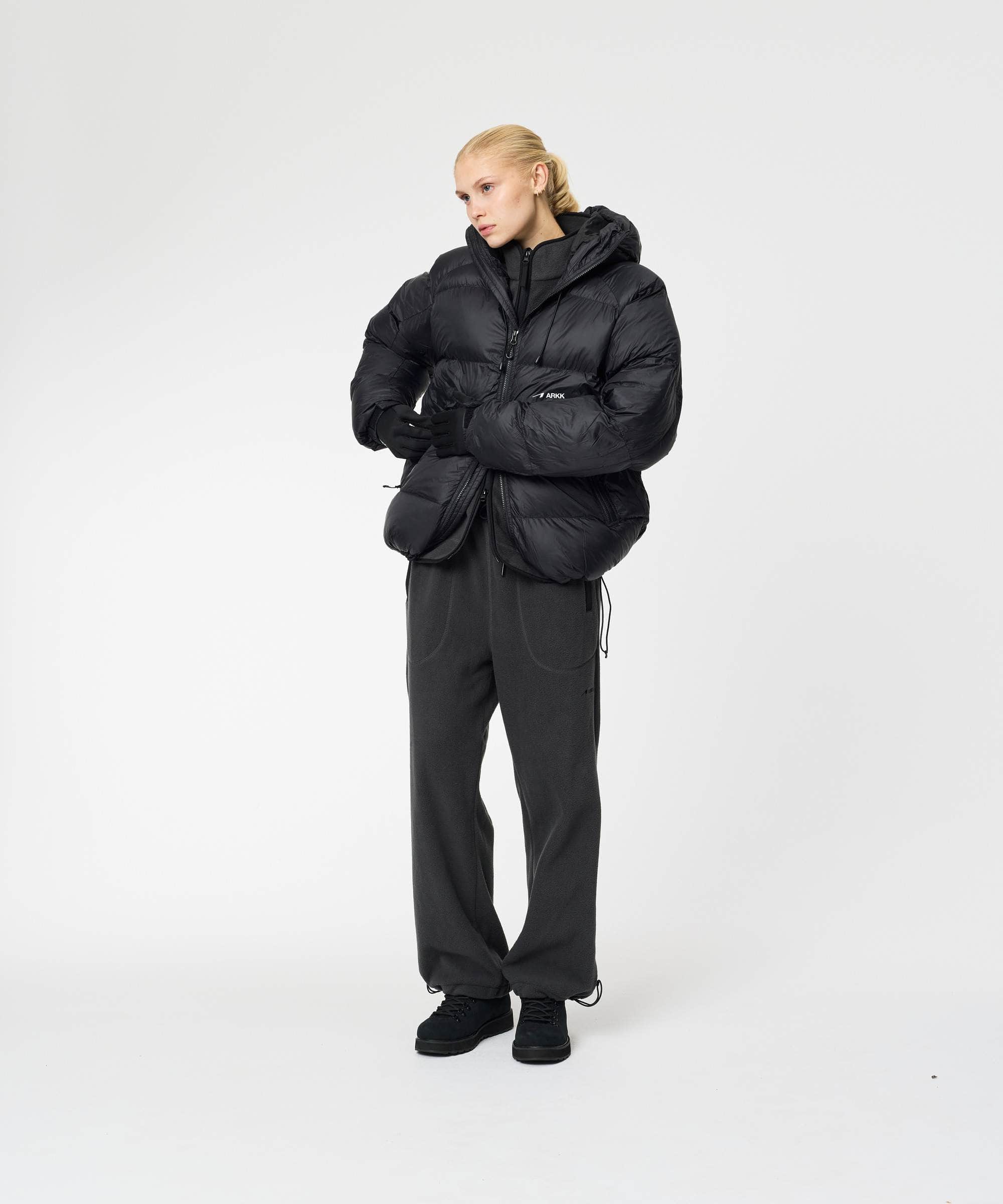 ARKK Apparel Elda Fleece Pants | Dark Grey Tech Pants