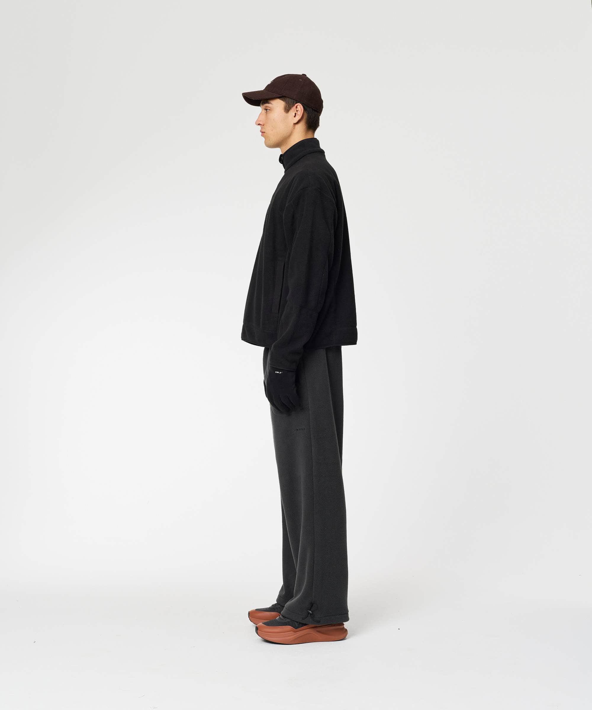 ARKK Apparel Elda Fleece Quarter Zip | Black Jacket