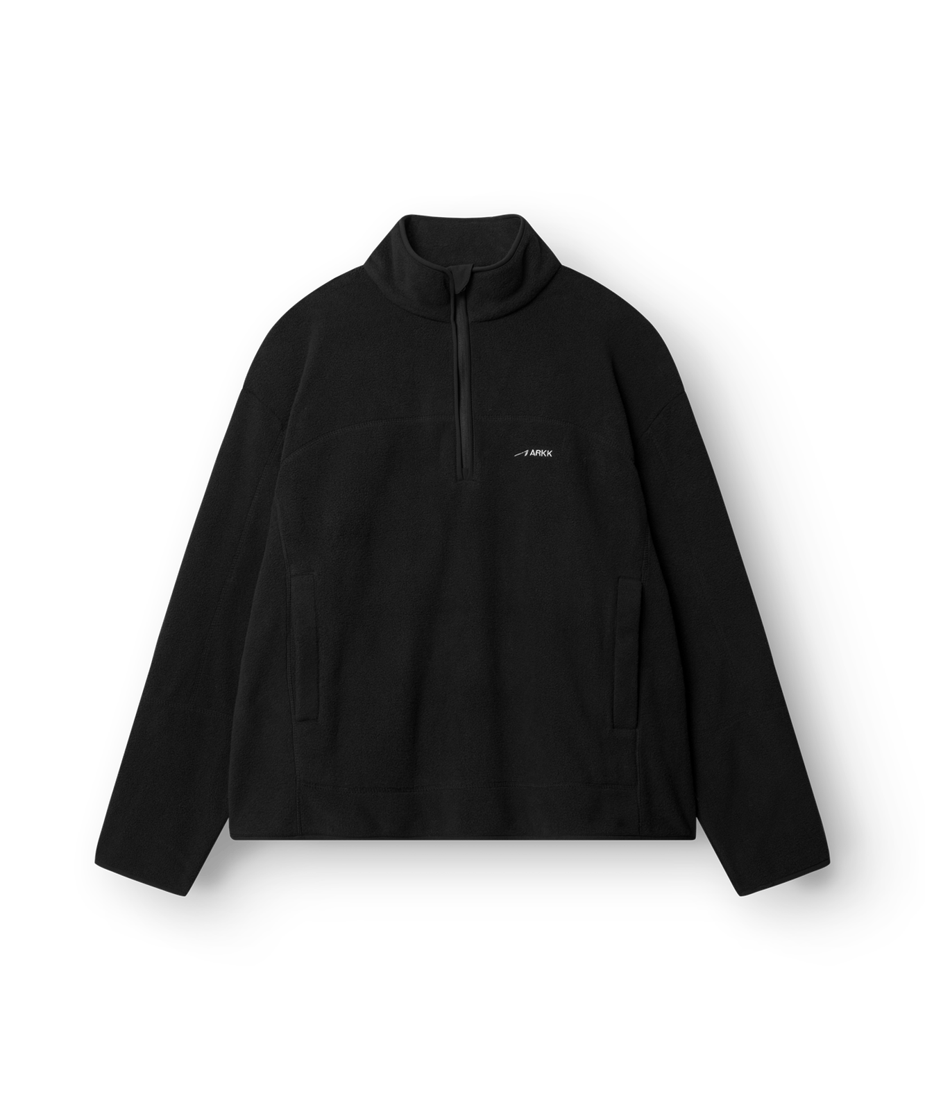 ARKK Apparel Elda Fleece Quarter Zip | Black Jacket