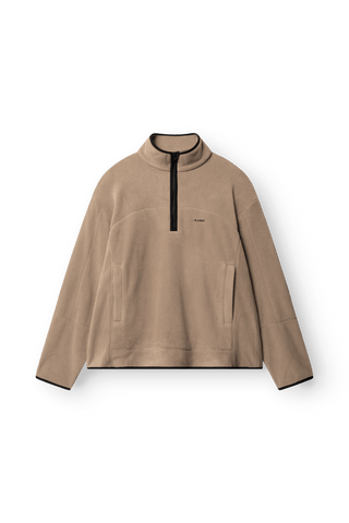 ARKK Apparel Elda Fleece Quarter Zip | Taupe Jacket