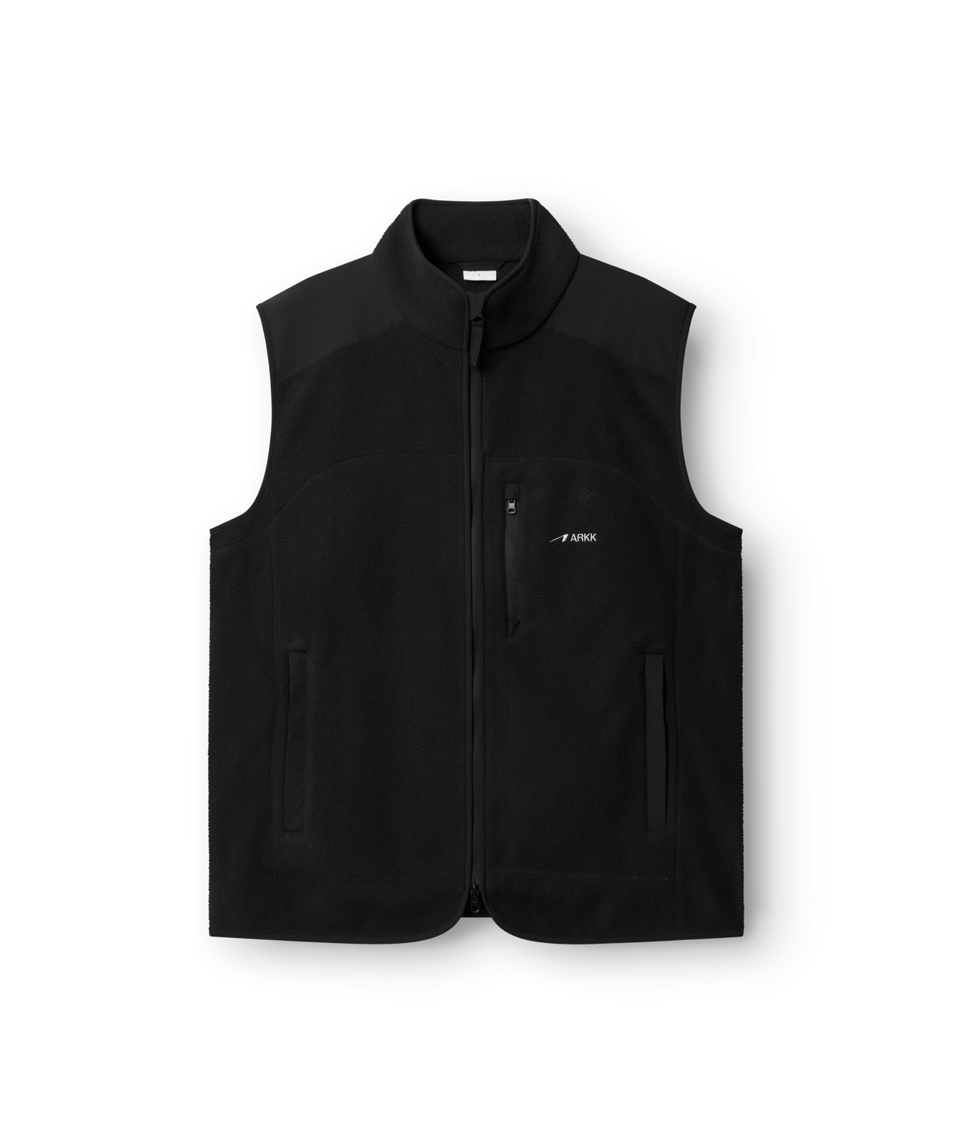 ARKK Apparel Elda Fleece Vest | Black Vest