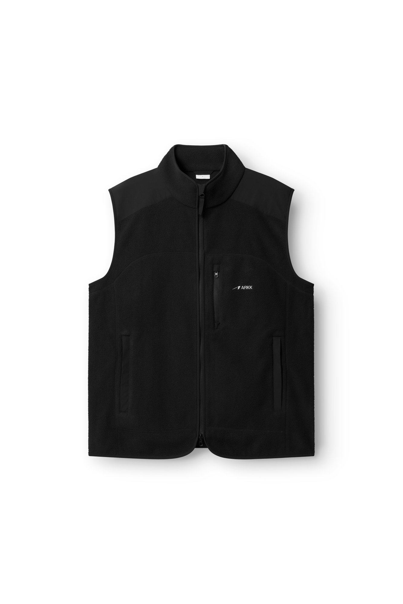 ARKK Apparel Elda Fleece Vest | Black Vest