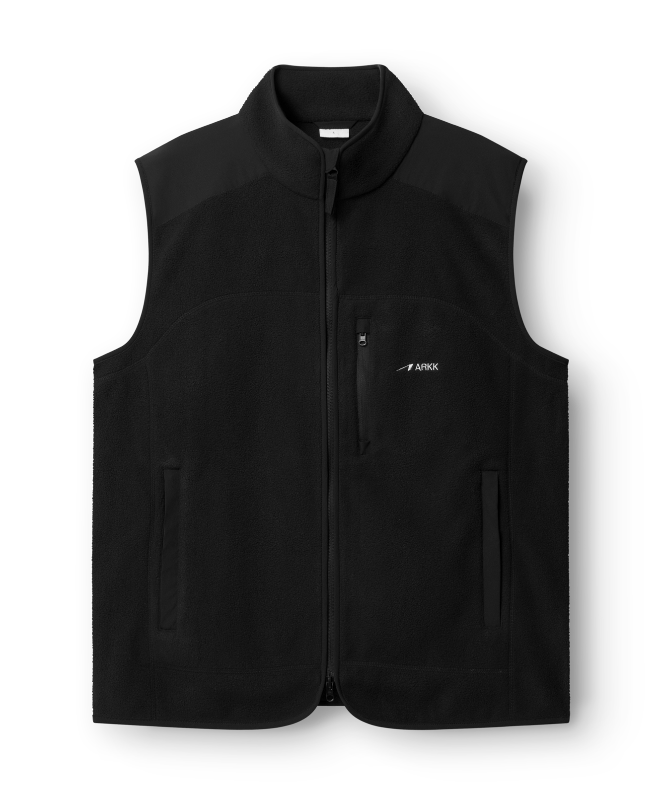 ARKK Apparel Elda Fleece Vest | Black Vest