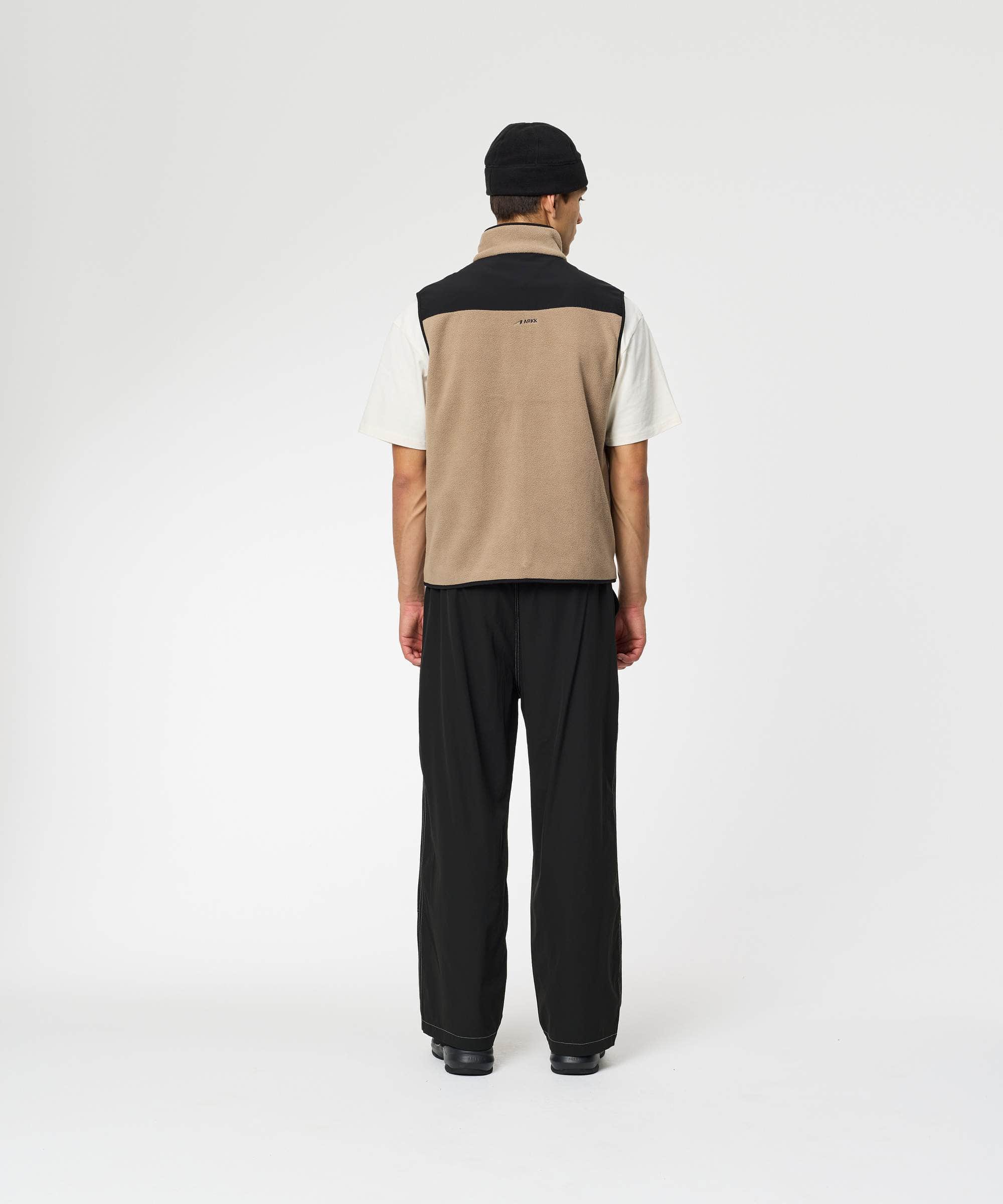 ARKK Apparel Elda Fleece Vest | Taupe Vest