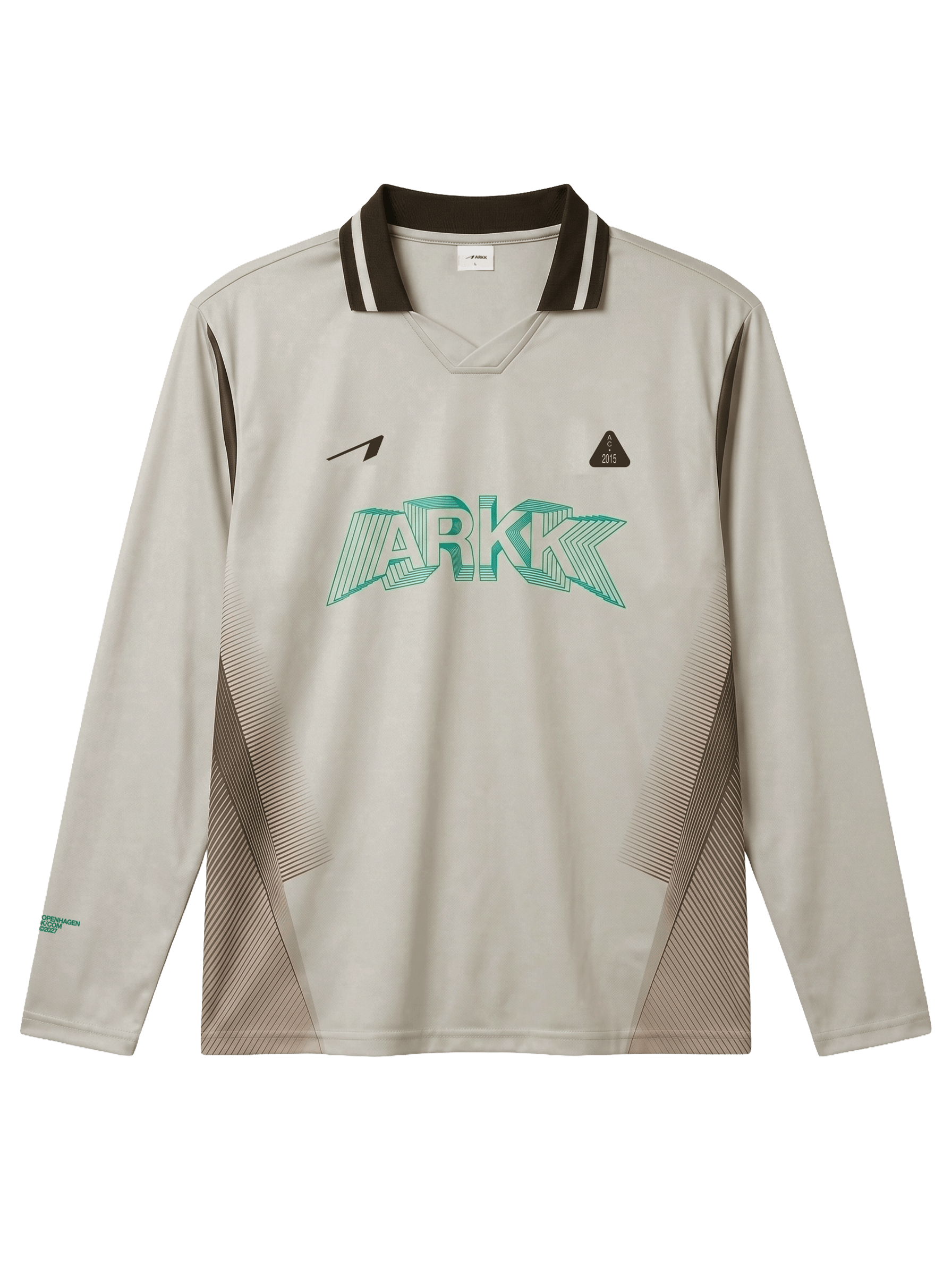 ARKK Apparel Football Shirt LS | Beige Brown Mint T-Shirt