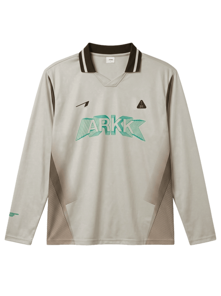 ミュージシャン HYSFORM FOOTBALL L / S GAME SHIRTS Football Shirt LS | Beige Brown Mint - Free delivery from €99.00