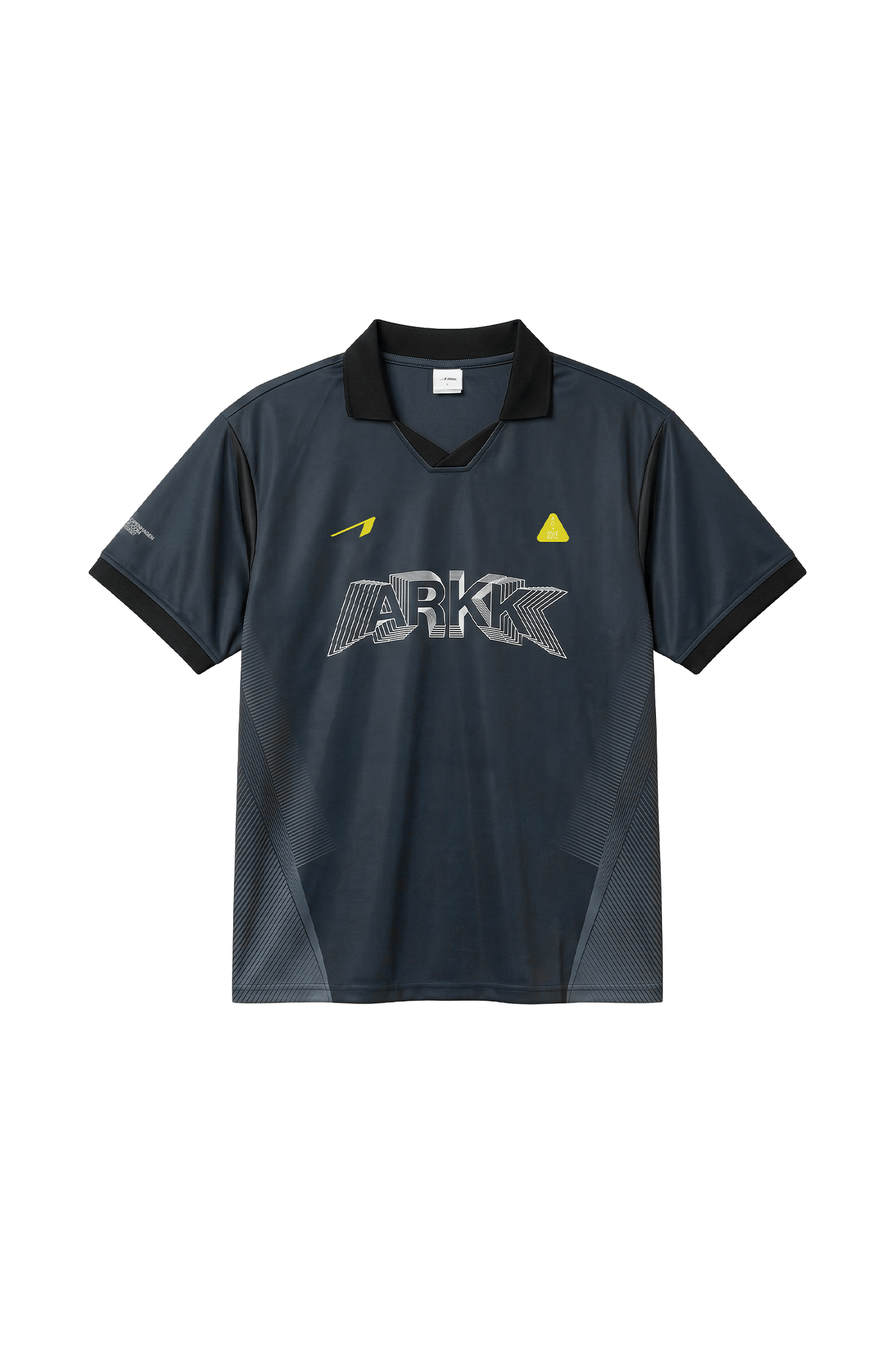 ARKK Apparel Football Shirt | Navy Black Yellow T-Shirt