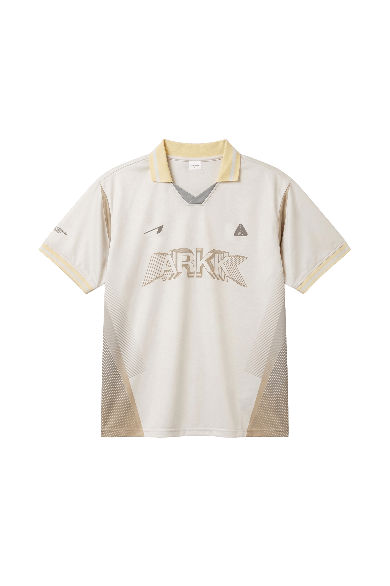 ARKK Apparel Football Shirt | White Beige Grey T-Shirt