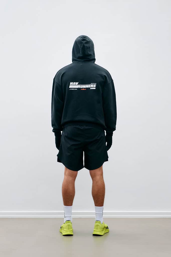 ARKK Apparel HAV Runner Hoodie | Black Crewneck