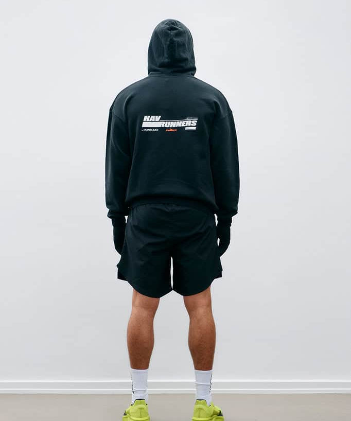 ARKK Apparel HAV Runner Hoodie | Black Crewneck
