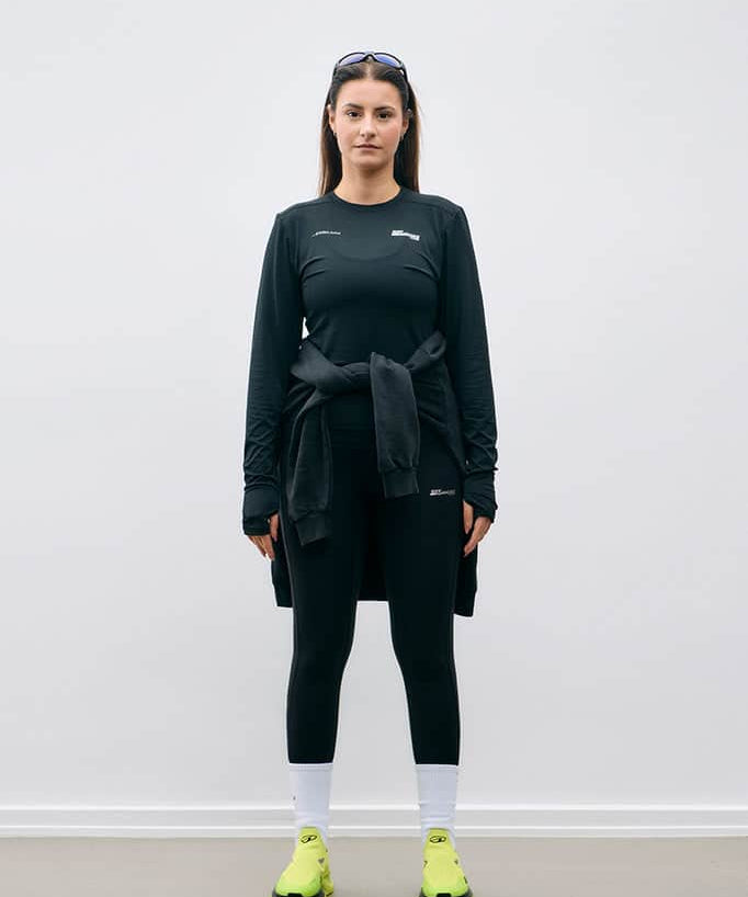 ARKK Apparel Hav Runner LS Tee | Black - Women T-Shirt