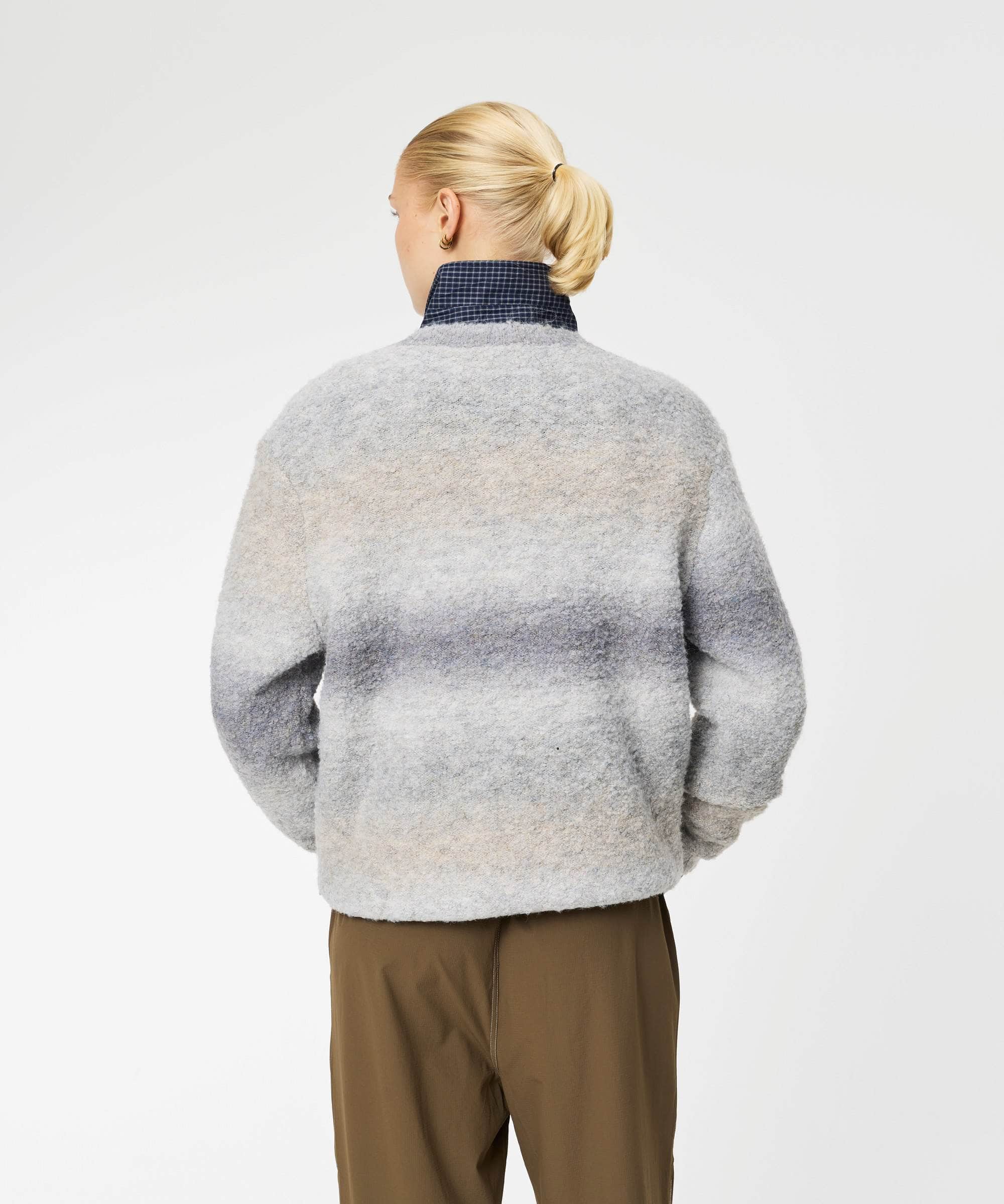 ARKK Apparel Knit Crew | Beige Grey Knit Crew