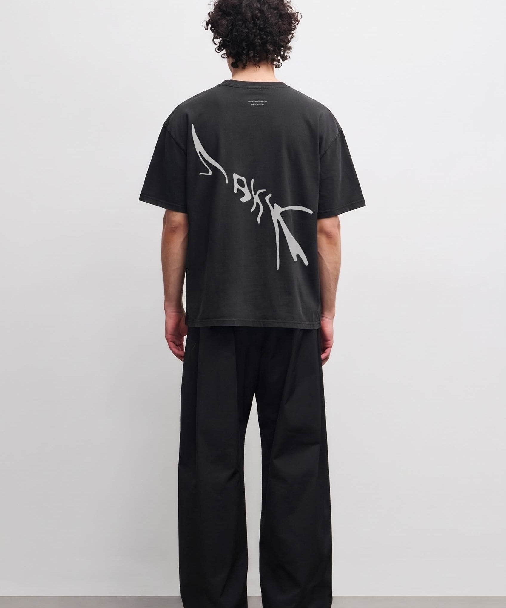 ARKK Apparel Liquid Boxy Tee | Faded Black T-Shirt