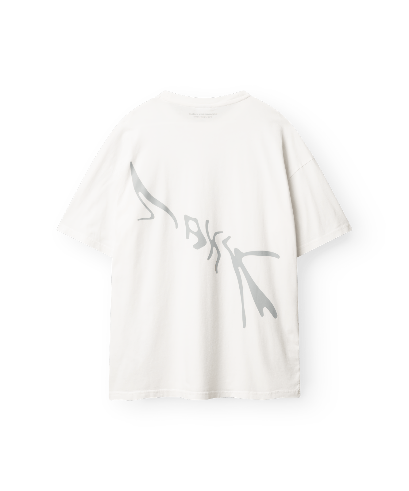 ARKK Apparel Liquid Boxy Tee | White Grey T-Shirt
