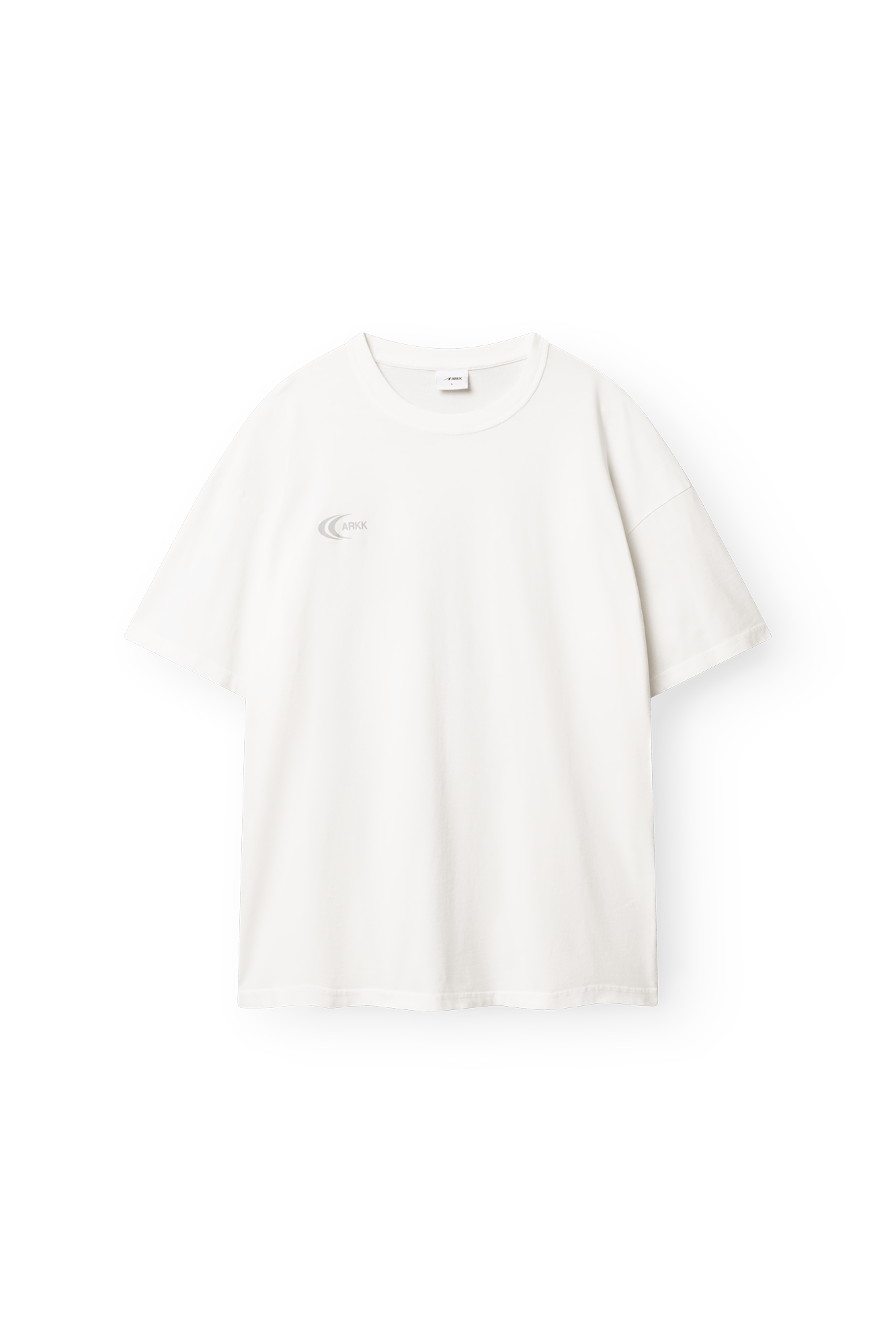 ARKK Apparel Liquid Boxy Tee | White Grey T-Shirt