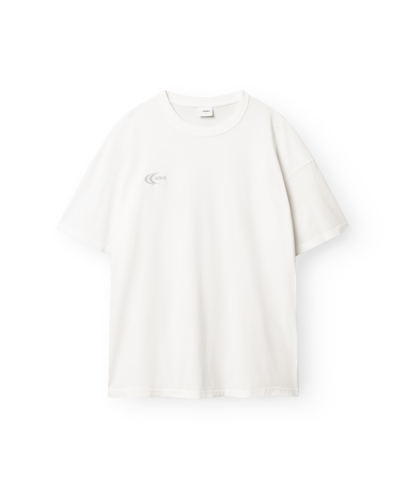 ARKK Apparel Liquid Boxy Tee | White Grey T-Shirt
