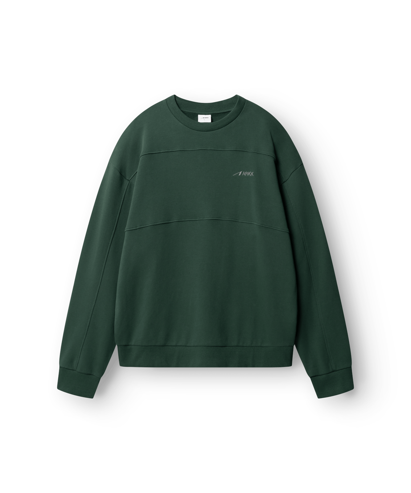 ARKK Apparel Panel Crew | Dark Green Panel Crew