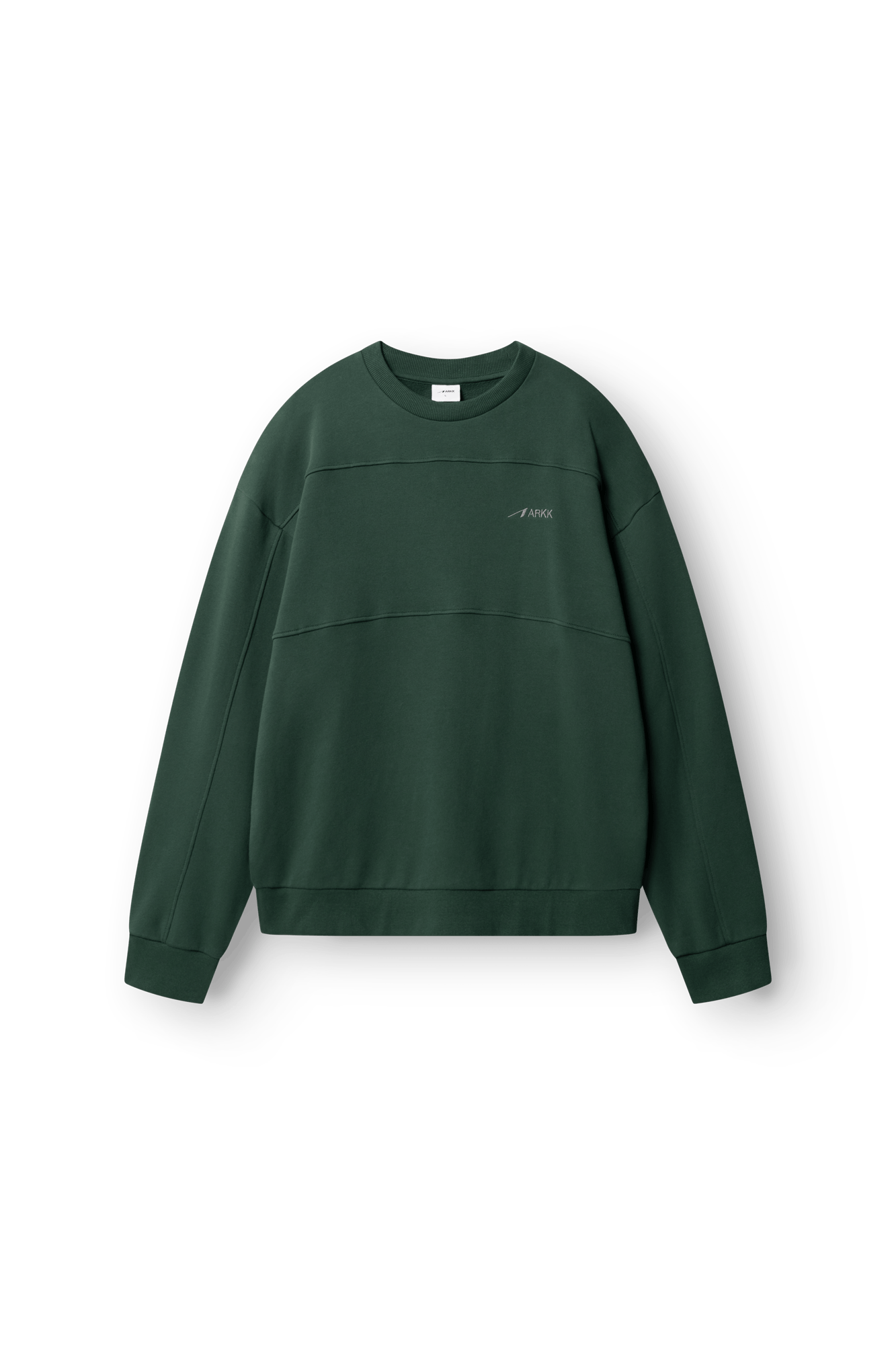 ARKK Apparel Panel Crew | Dark Green Panel Crew