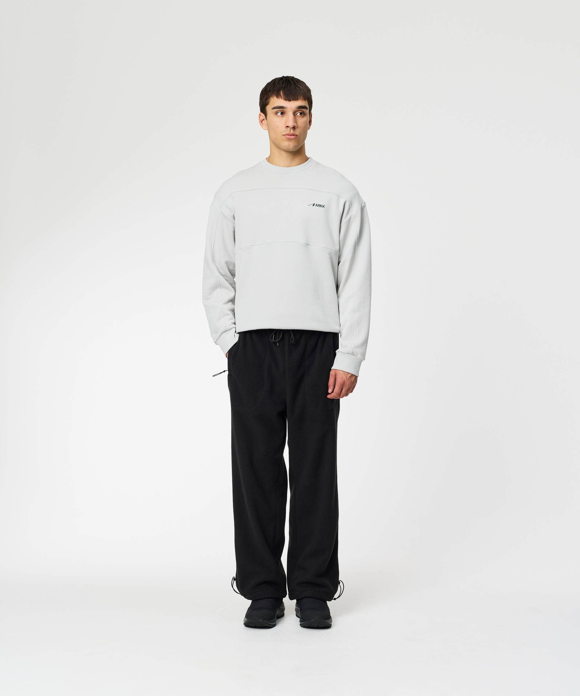 ARKK Apparel Panel Crew | Grey Panel Crew