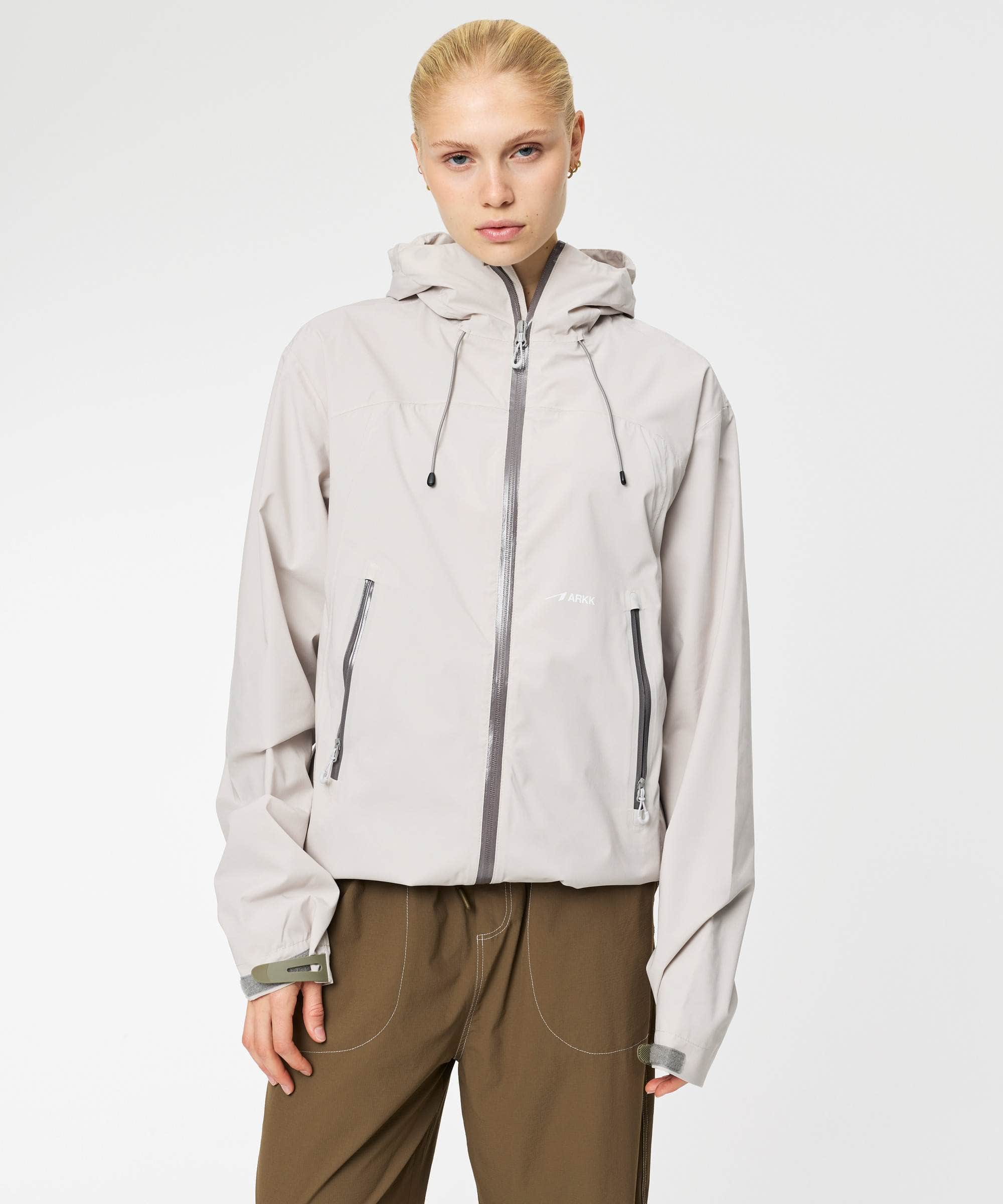 ARKK Apparel Rain Jacket | Bone Grey Jacket