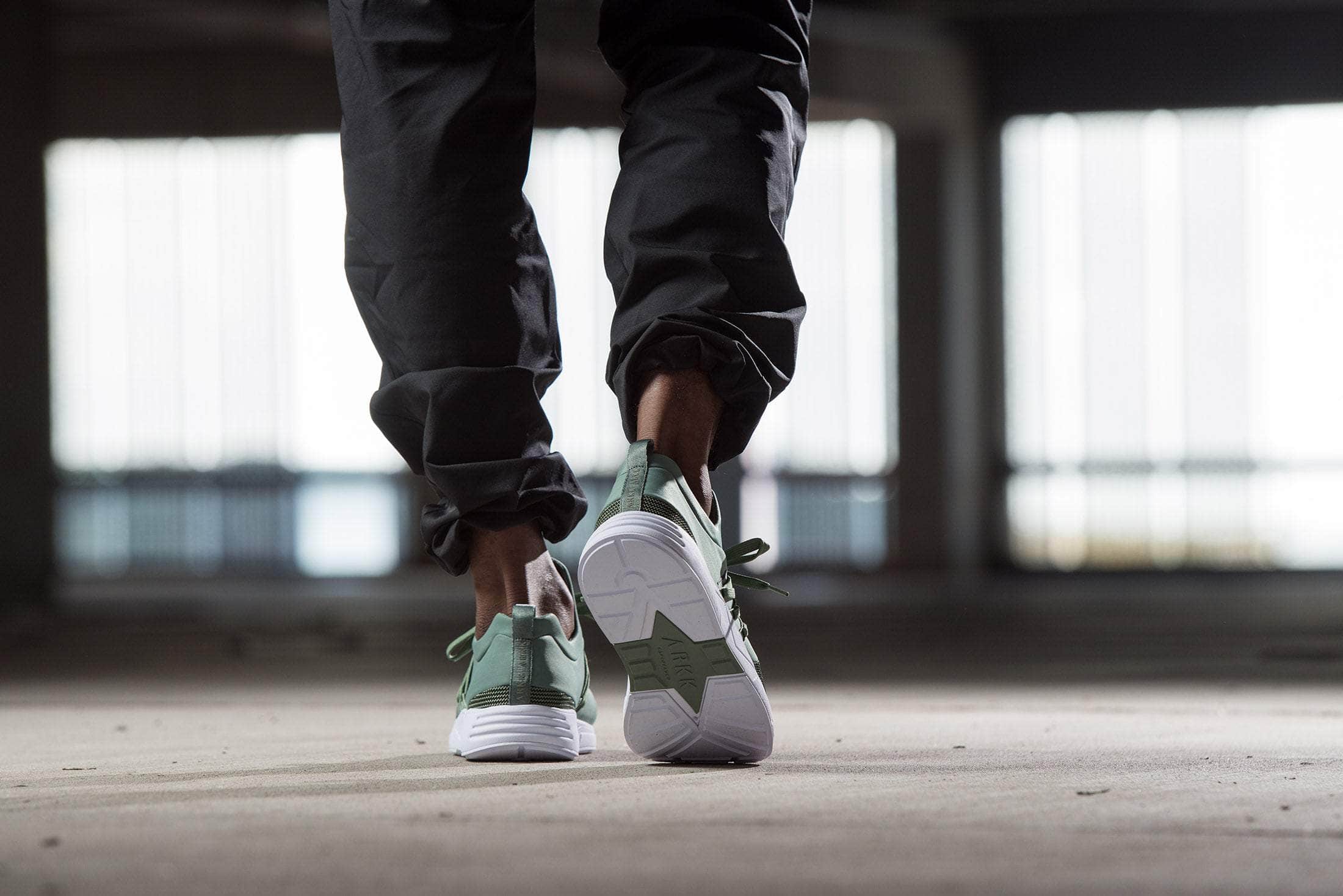 ARKK Collection Raven Mesh S-E15 Sage Green Black - Men Raven Dusty Green