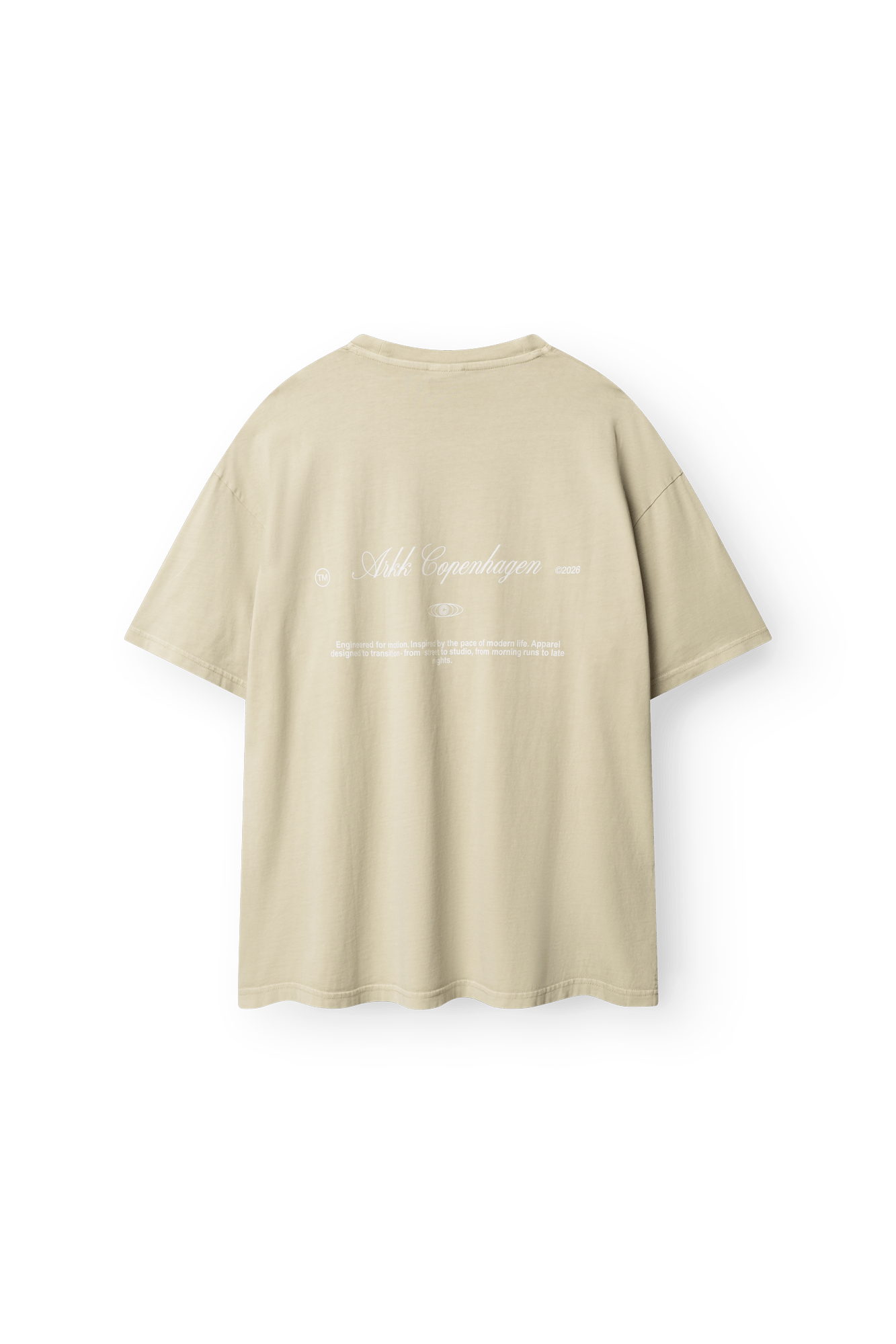 ARKK Apparel Sans Serif Boxy Tee | Taupe T-Shirt