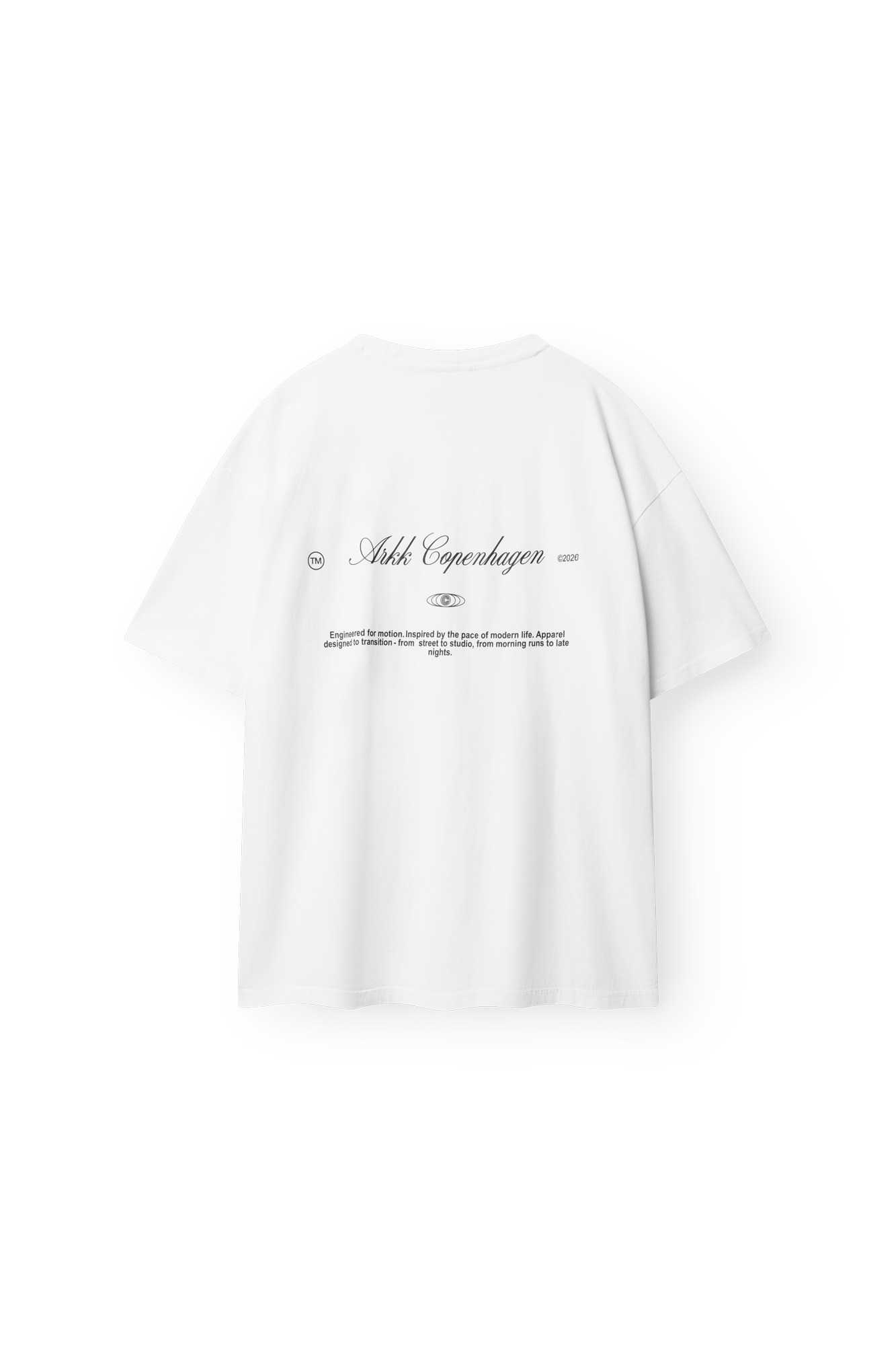 ARKK Apparel Sans Serif Boxy Tee | White T-Shirt