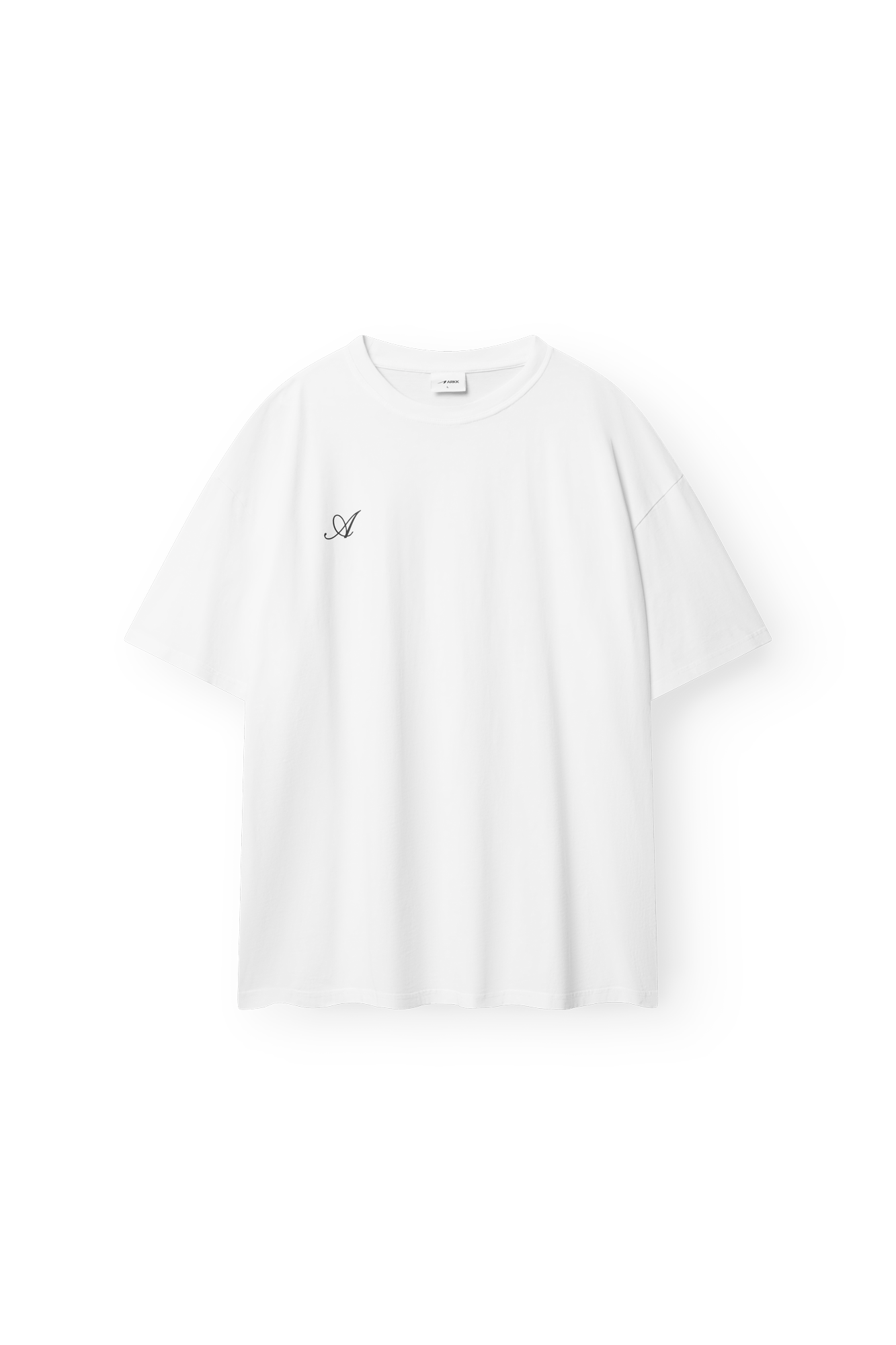 ARKK Apparel Sans Serif Boxy Tee | White T-Shirt