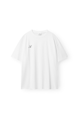 ARKK Apparel Sans Serif Boxy Tee | White T-Shirt