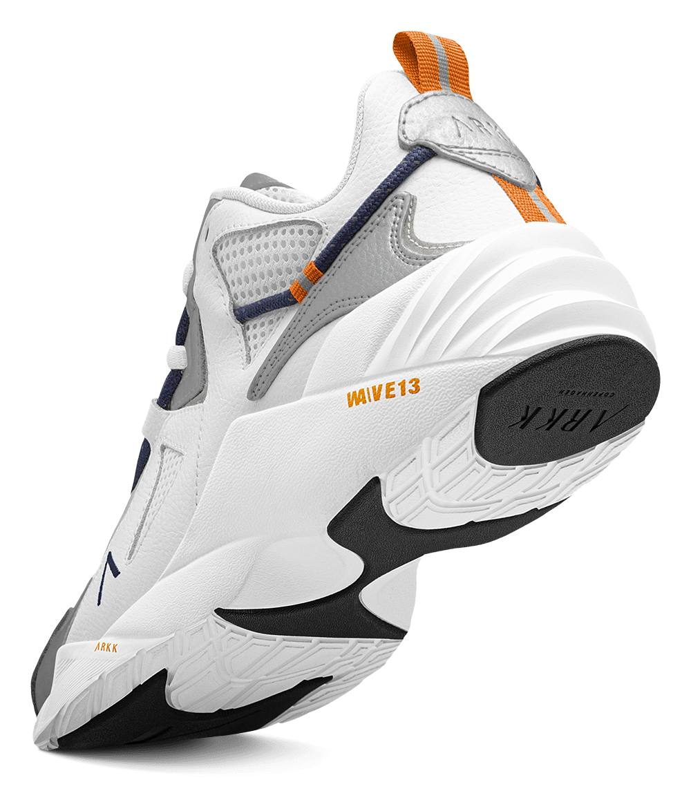 ARKK Collection Tuzon Leather W13 | Silver Dark Orange | Men Tuzon