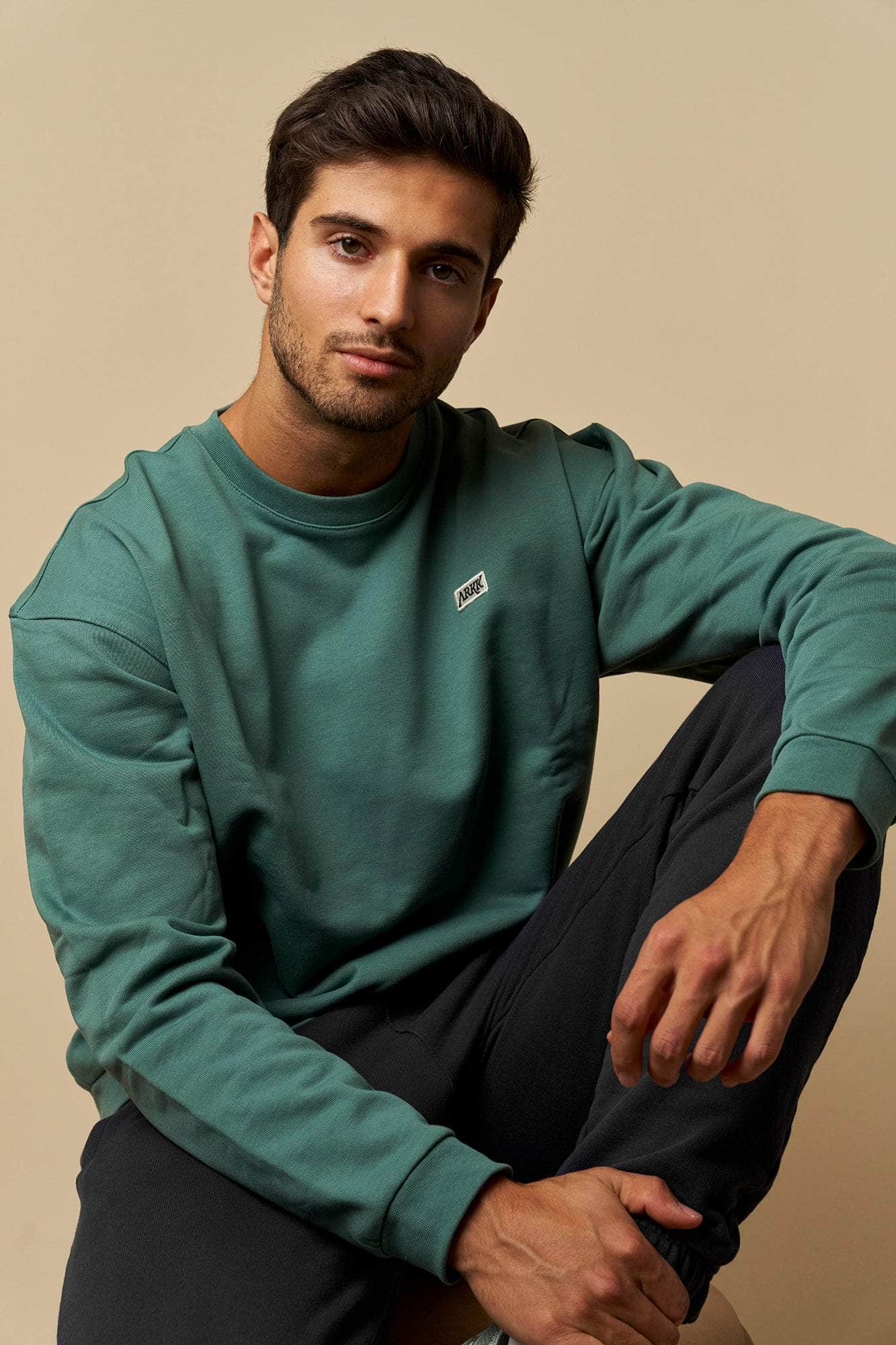 ARKK Apparel ARKK Box Logo Crewneck | Silver Pine Crewneck